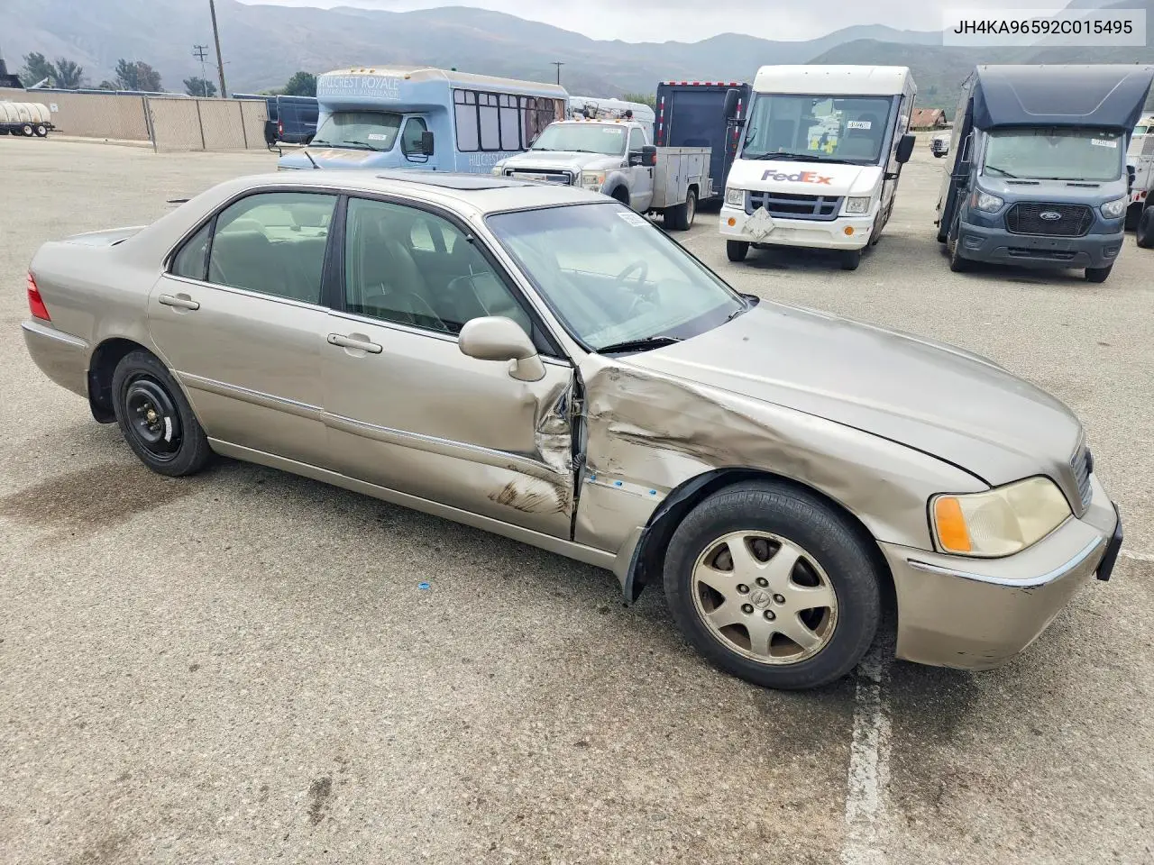 2002 Acura 3.5Rl VIN: JH4KA96592C015495 Lot: 55938236