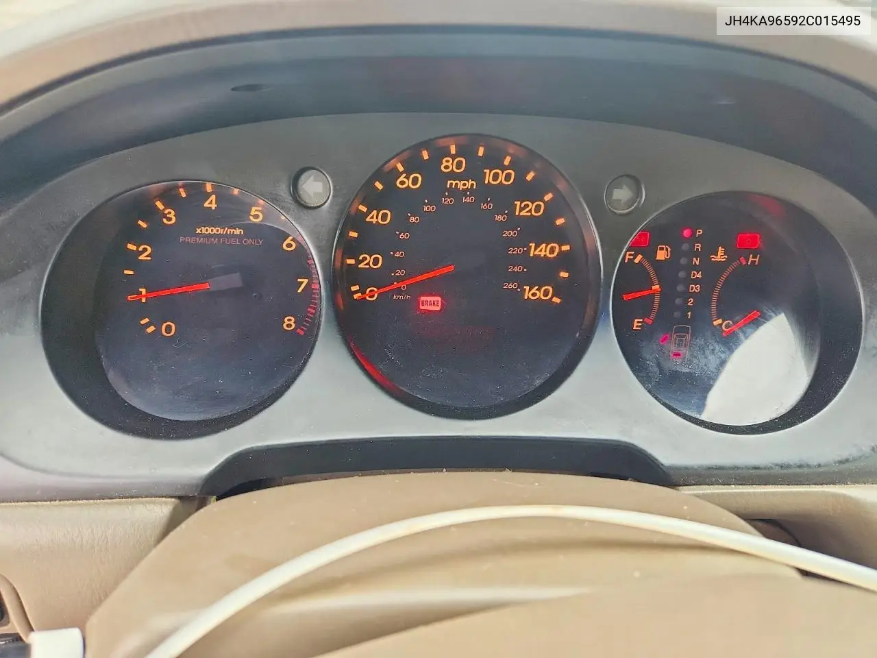 2002 Acura 3.5Rl VIN: JH4KA96592C015495 Lot: 55938236