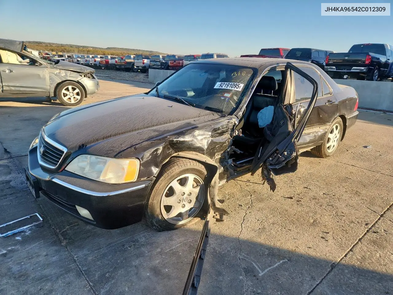2002 Acura 3.5Rl VIN: JH4KA96542C012309 Lot: 92191095
