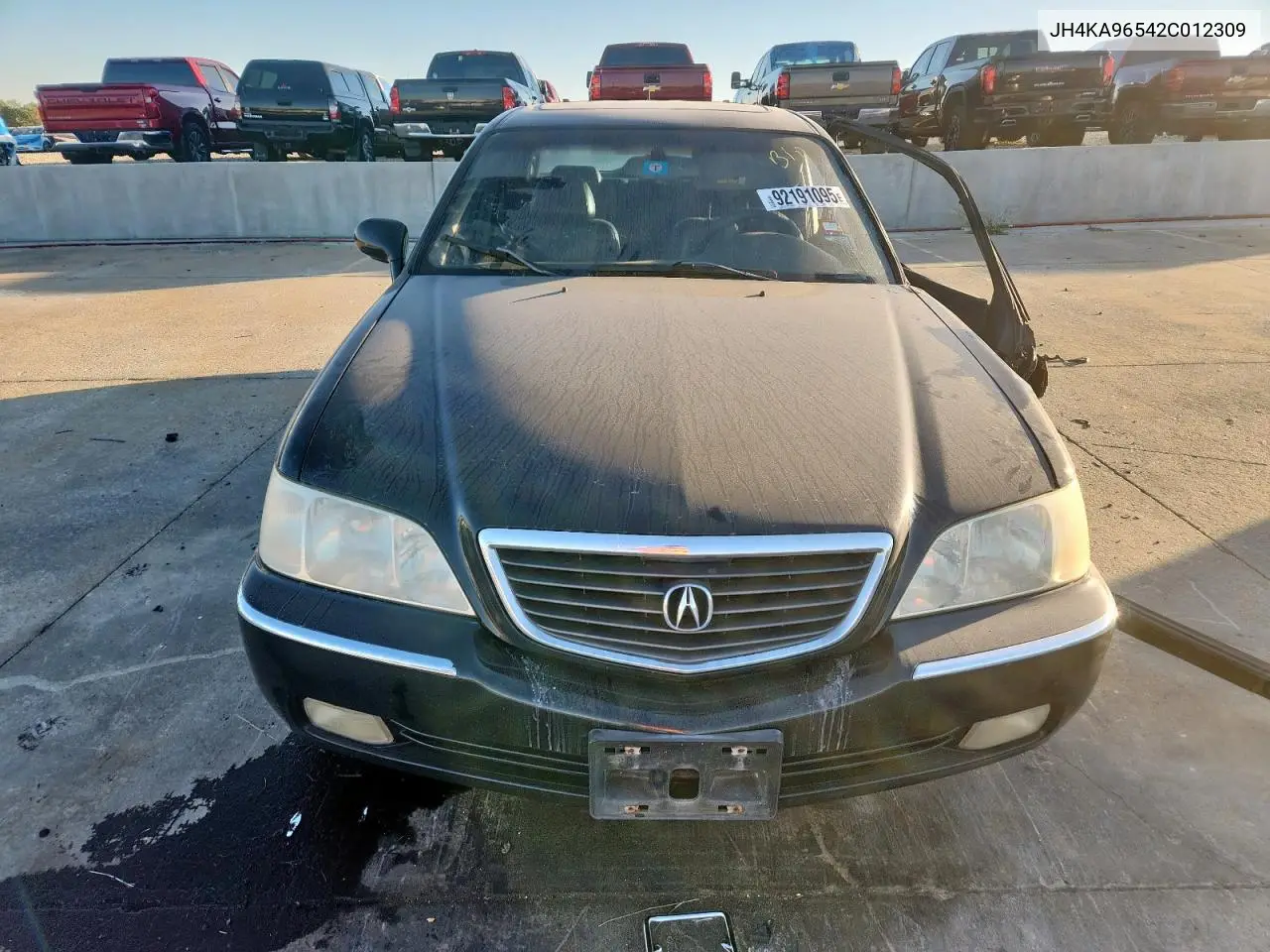 2002 Acura 3.5Rl VIN: JH4KA96542C012309 Lot: 92191095
