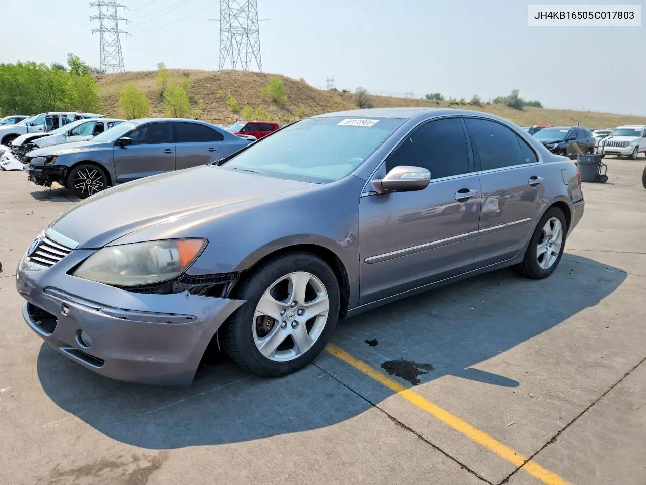 2005 Acura Rl VIN: JH4KB16505C017803 Lot: 60170906