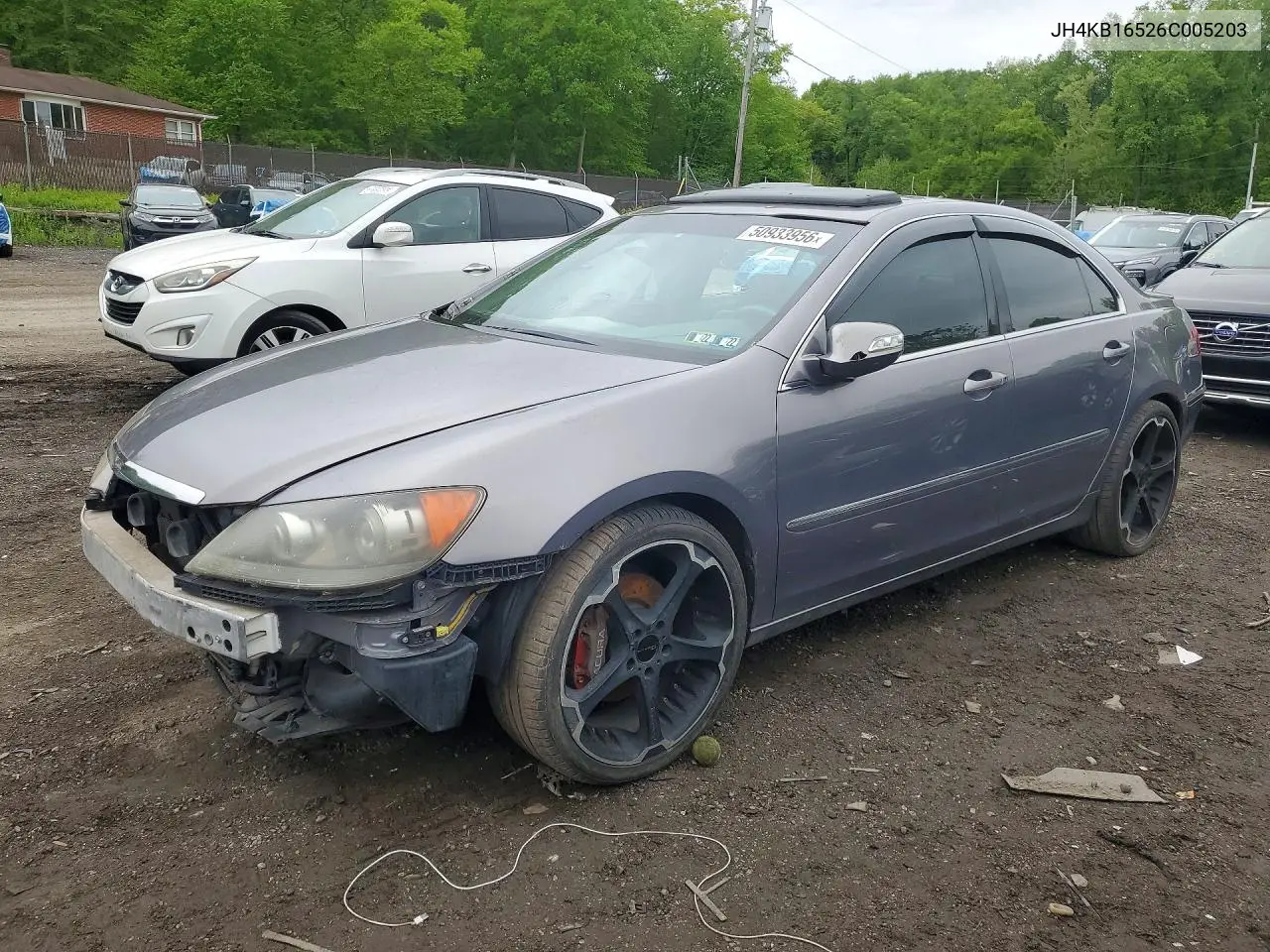 2006 Acura Rl VIN: JH4KB16526C005203 Lot: 50933956