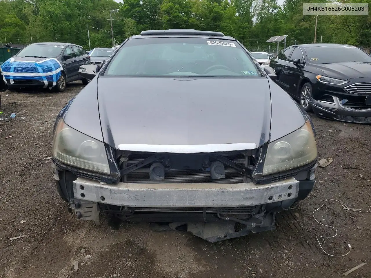 2006 Acura Rl VIN: JH4KB16526C005203 Lot: 50933956