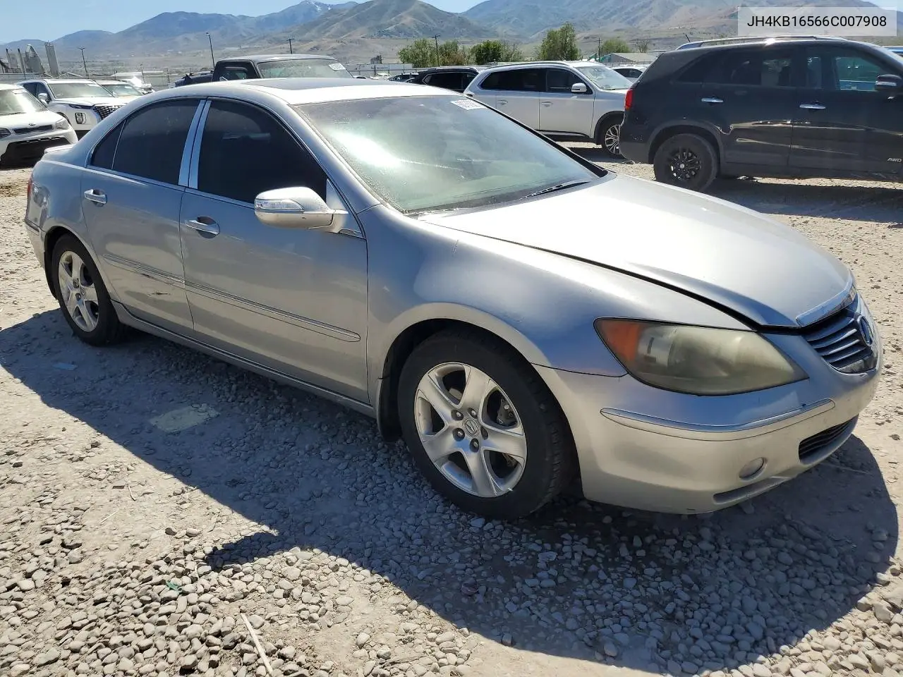 2006 Acura Rl VIN: JH4KB16566C007908 Lot: 53780826