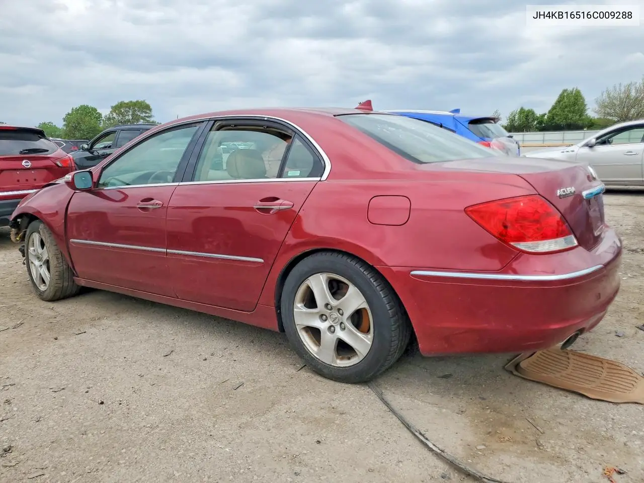 2006 Acura Rl VIN: JH4KB16516C009288 Lot: 53942166