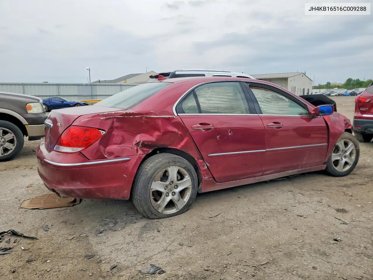 2006 Acura Rl VIN: JH4KB16516C009288 Lot: 53942166