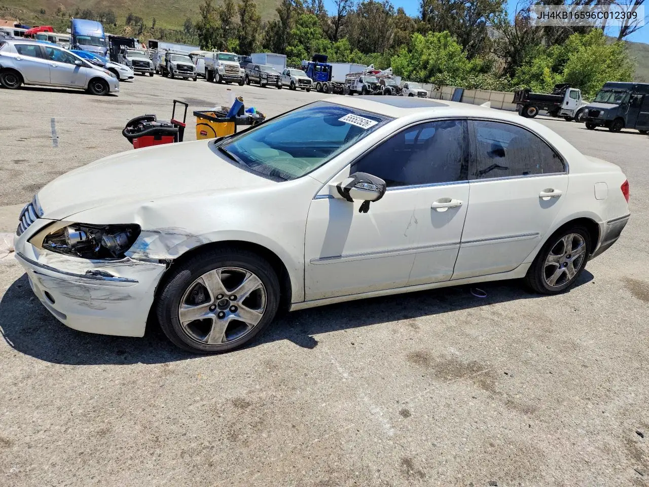 2006 Acura Rl VIN: JH4KB16596C012309 Lot: 55552526