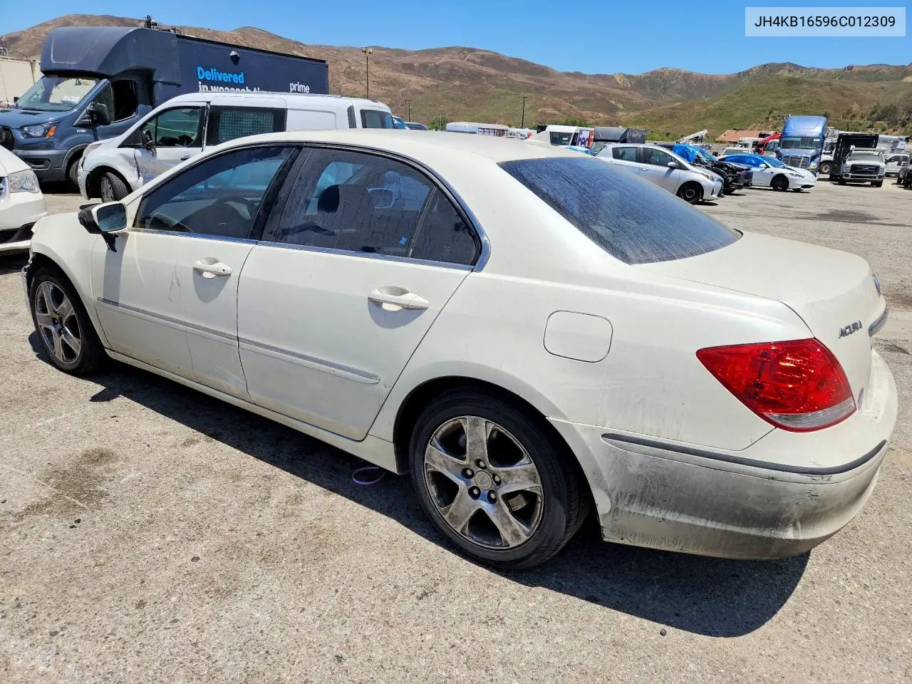 2006 Acura Rl VIN: JH4KB16596C012309 Lot: 55552526