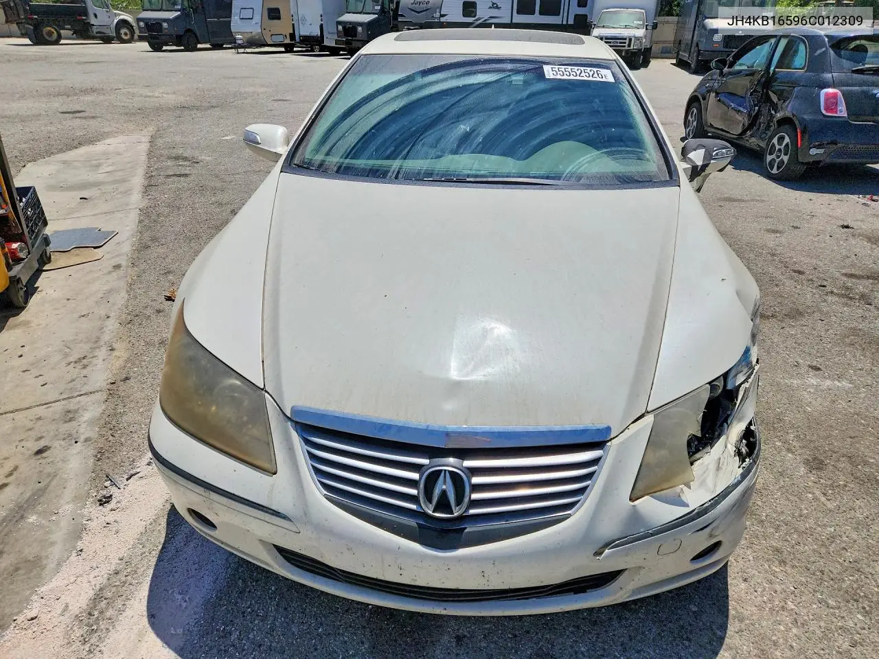 2006 Acura Rl VIN: JH4KB16596C012309 Lot: 55552526