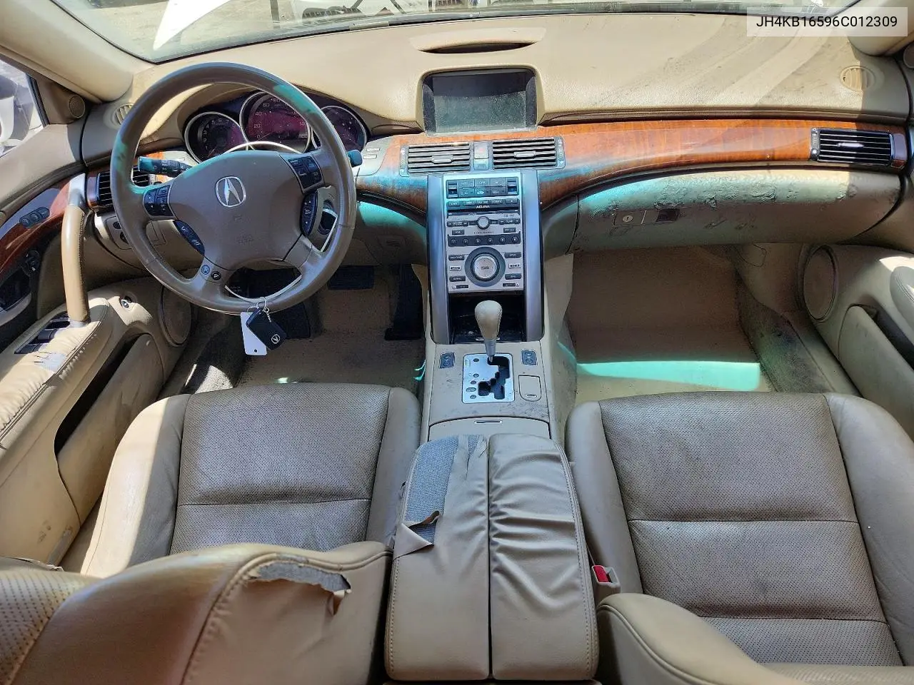 2006 Acura Rl VIN: JH4KB16596C012309 Lot: 55552526