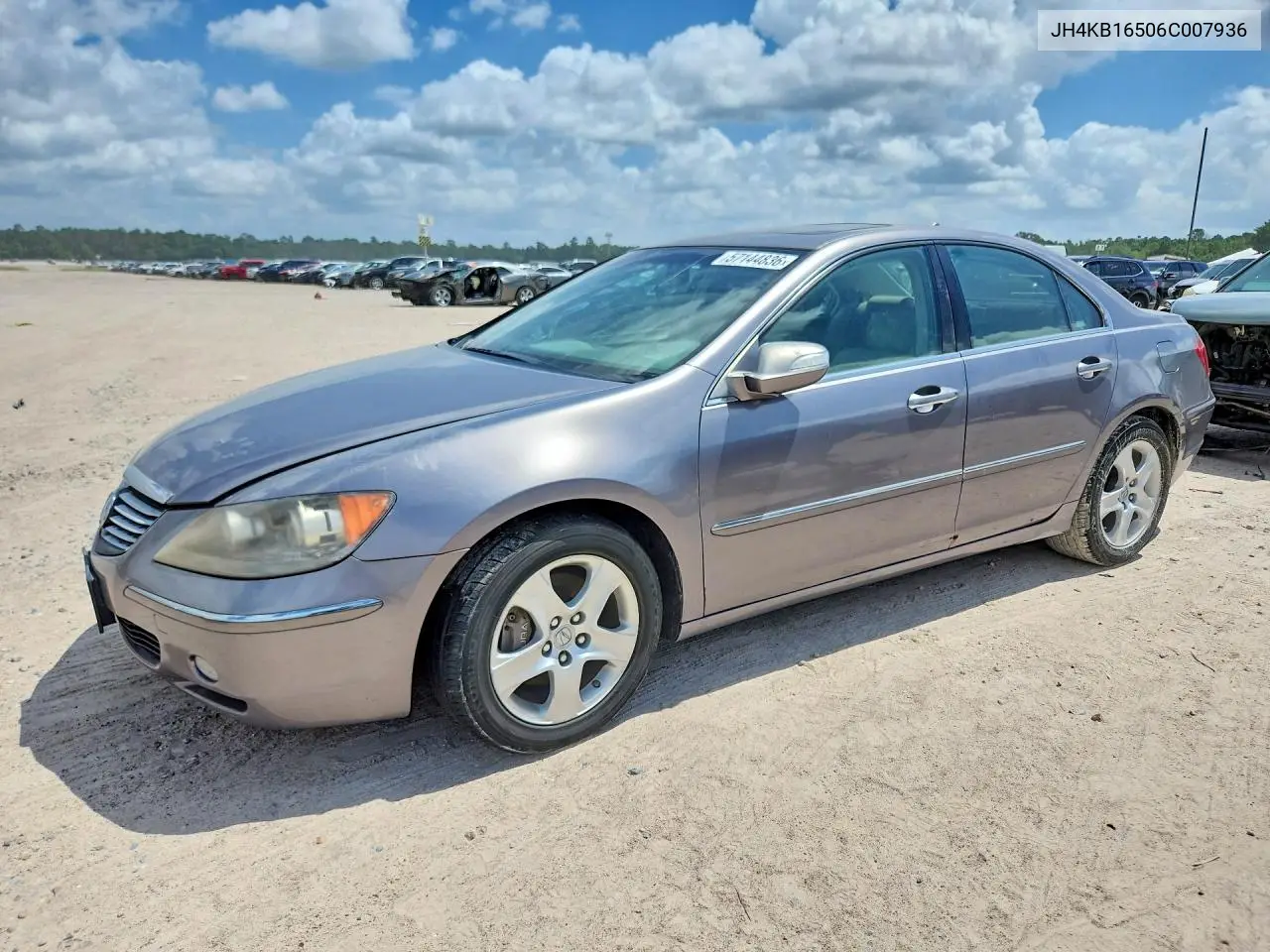 2006 Acura Rl VIN: JH4KB16506C007936 Lot: 57144836
