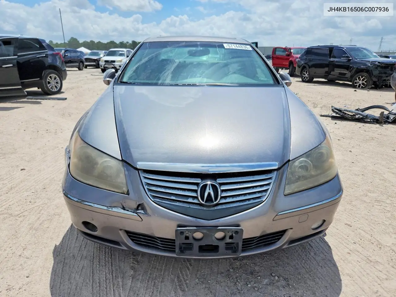 2006 Acura Rl VIN: JH4KB16506C007936 Lot: 57144836