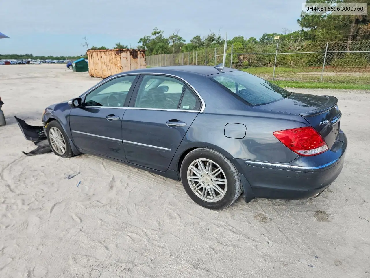 2006 Acura Rl VIN: JH4KB16596C000760 Lot: 58894496