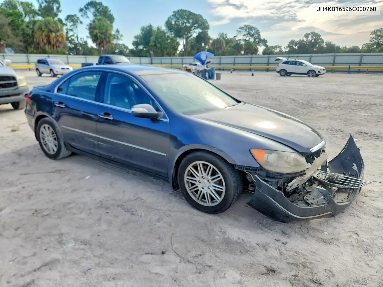 2006 Acura Rl VIN: JH4KB16596C000760 Lot: 58894496