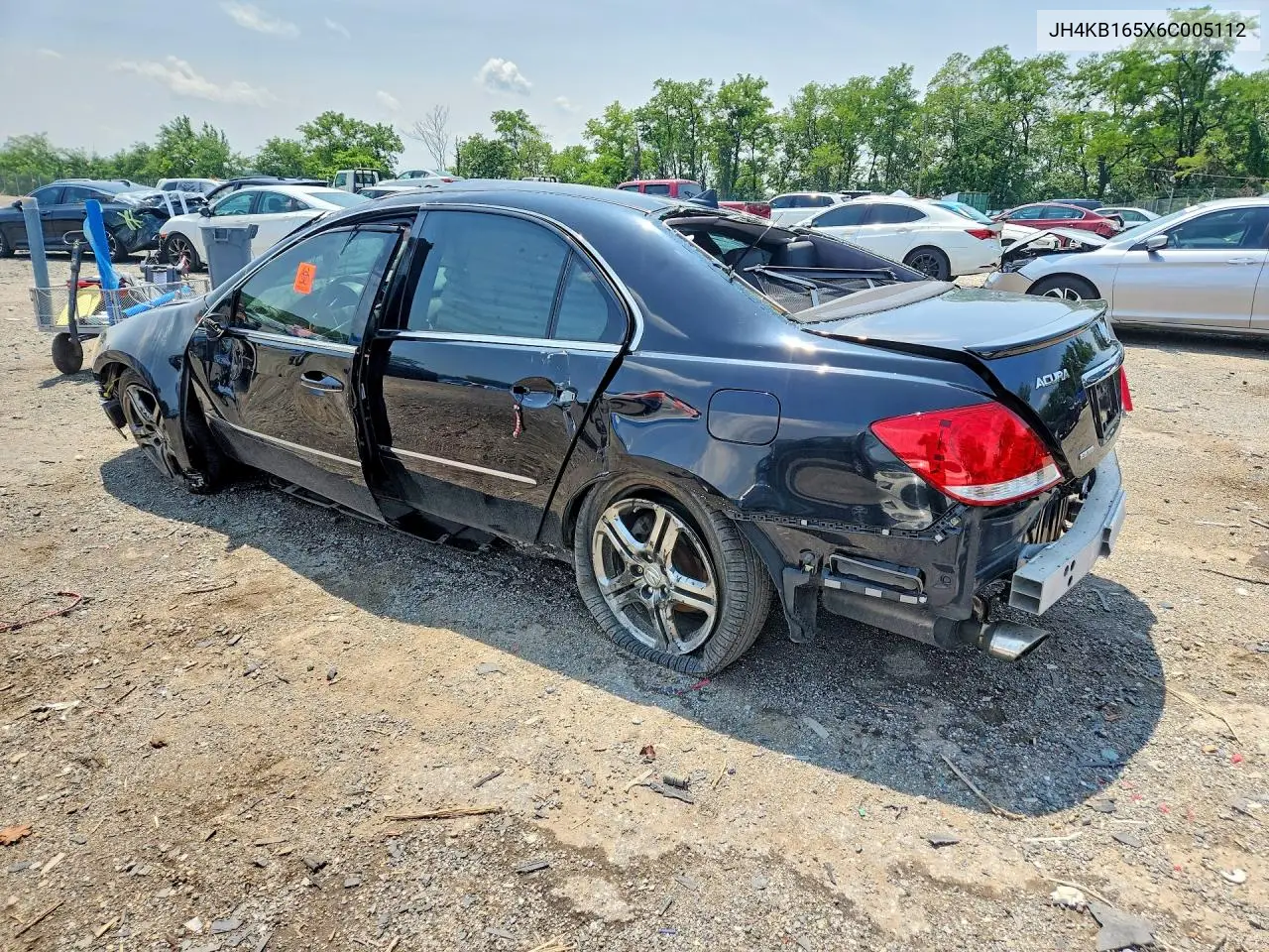 2006 Acura Rl VIN: JH4KB165X6C005112 Lot: 61909016