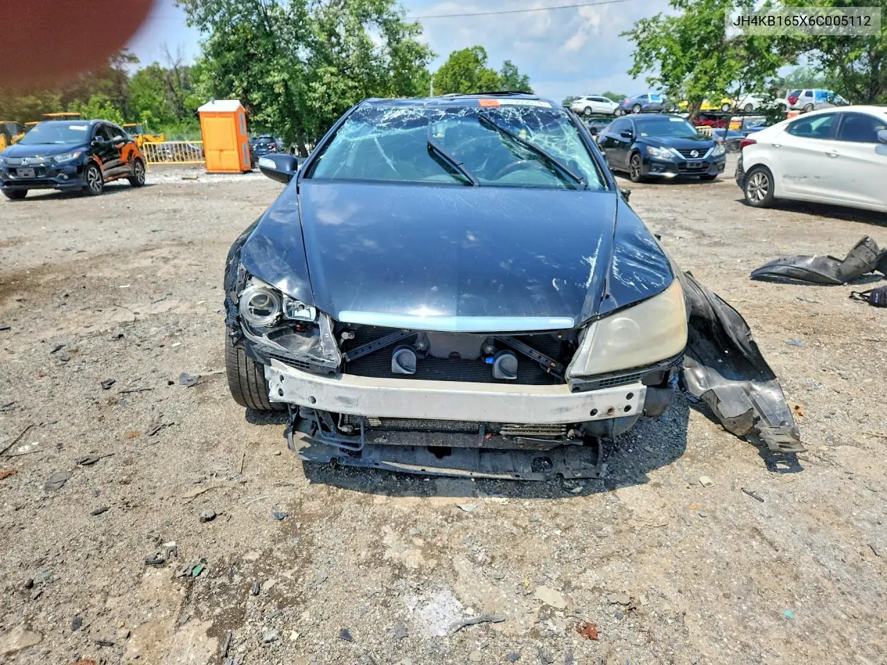 2006 Acura Rl VIN: JH4KB165X6C005112 Lot: 61909016