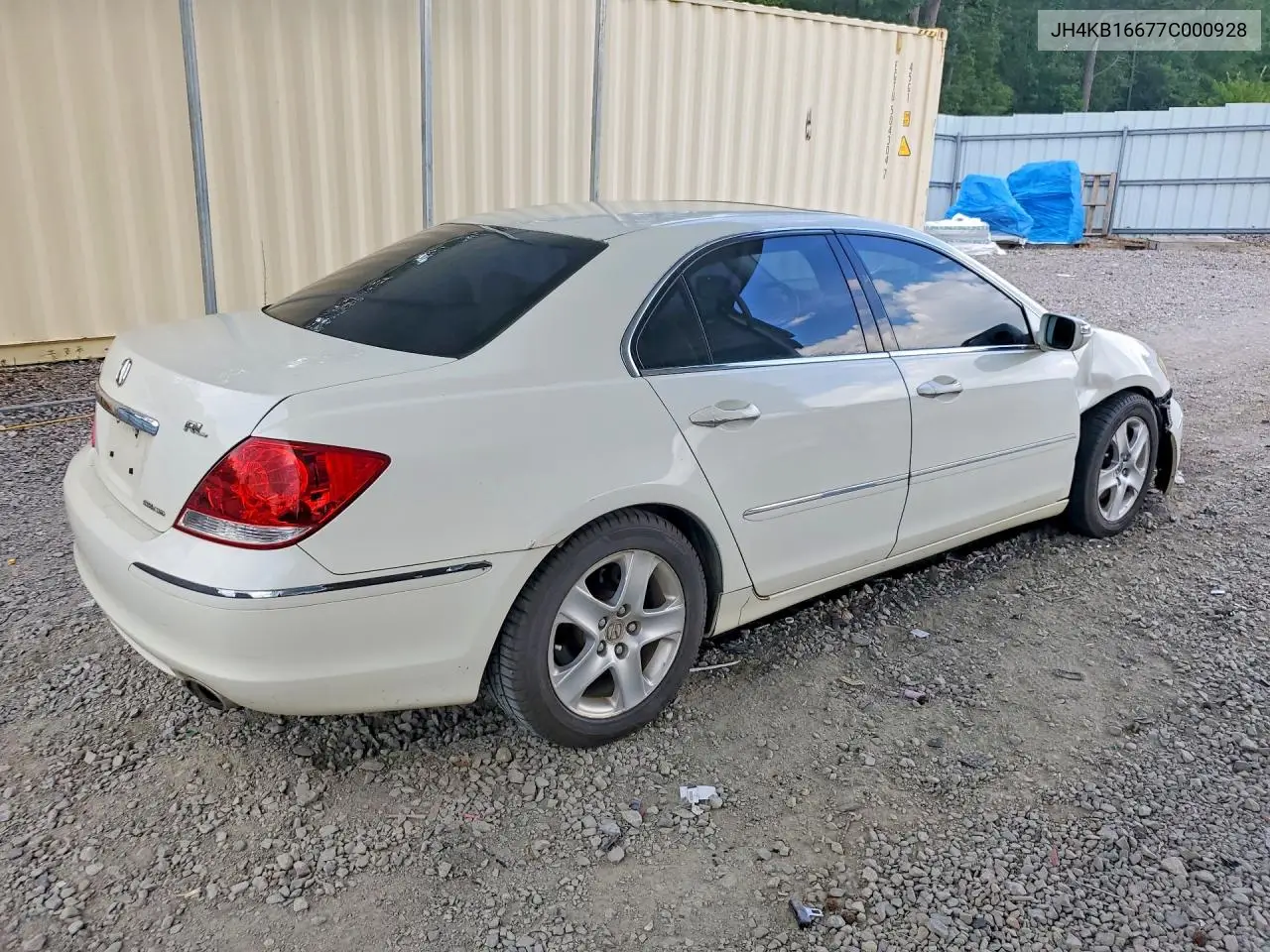 2007 Acura Rl VIN: JH4KB16677C000928 Lot: 61088716