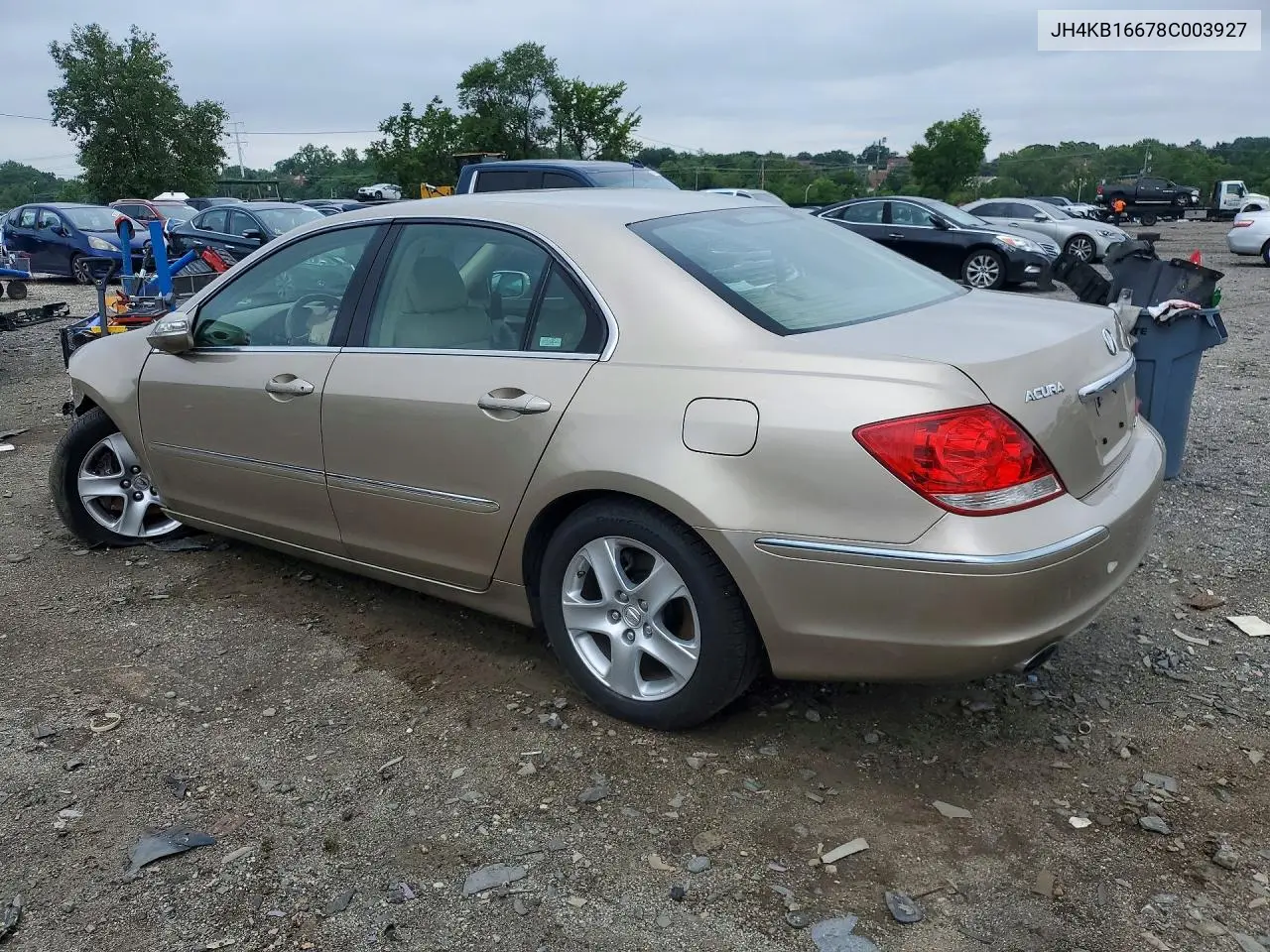 2008 Acura Rl VIN: JH4KB16678C003927 Lot: 59724476