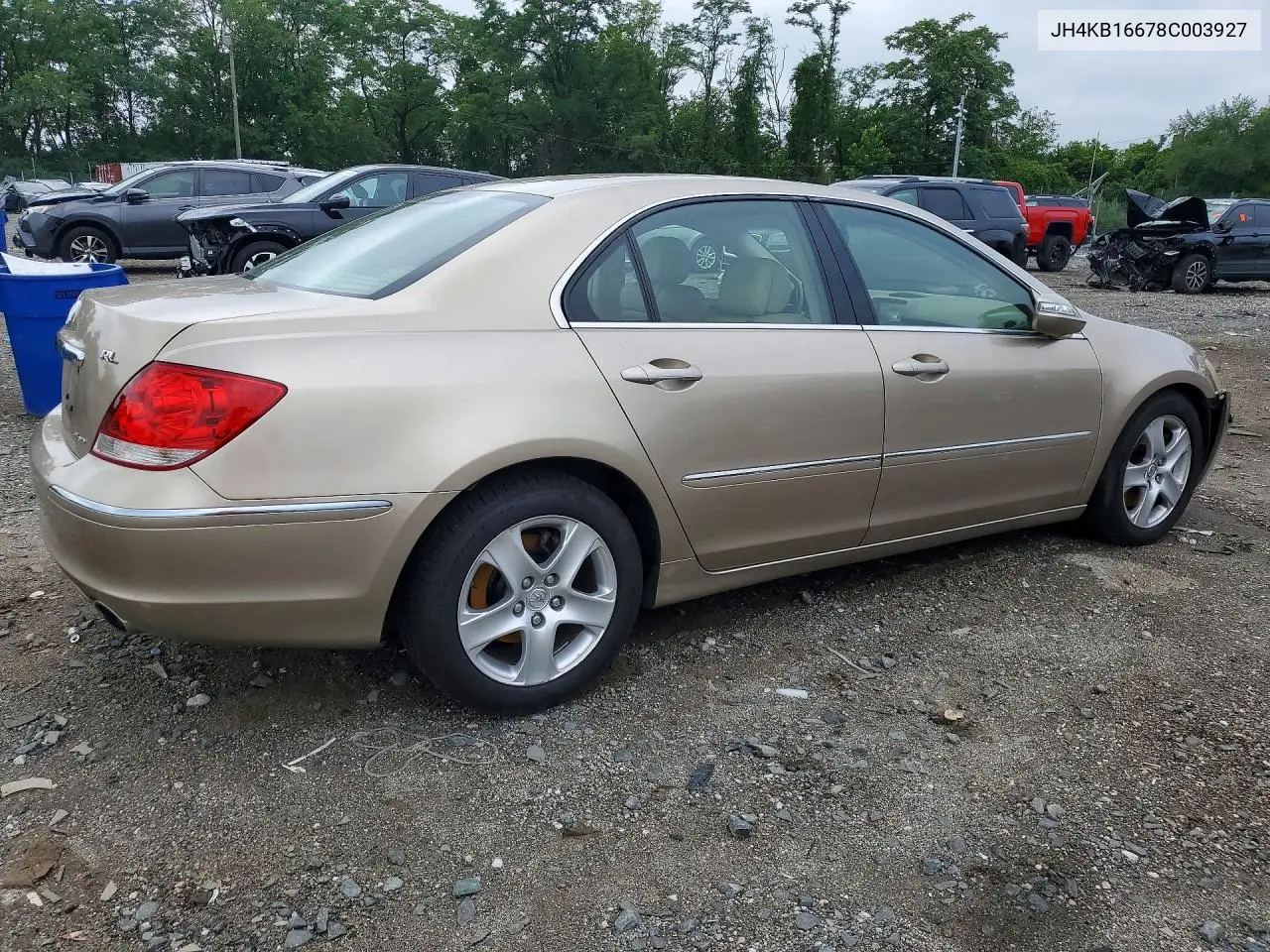 2008 Acura Rl VIN: JH4KB16678C003927 Lot: 59724476