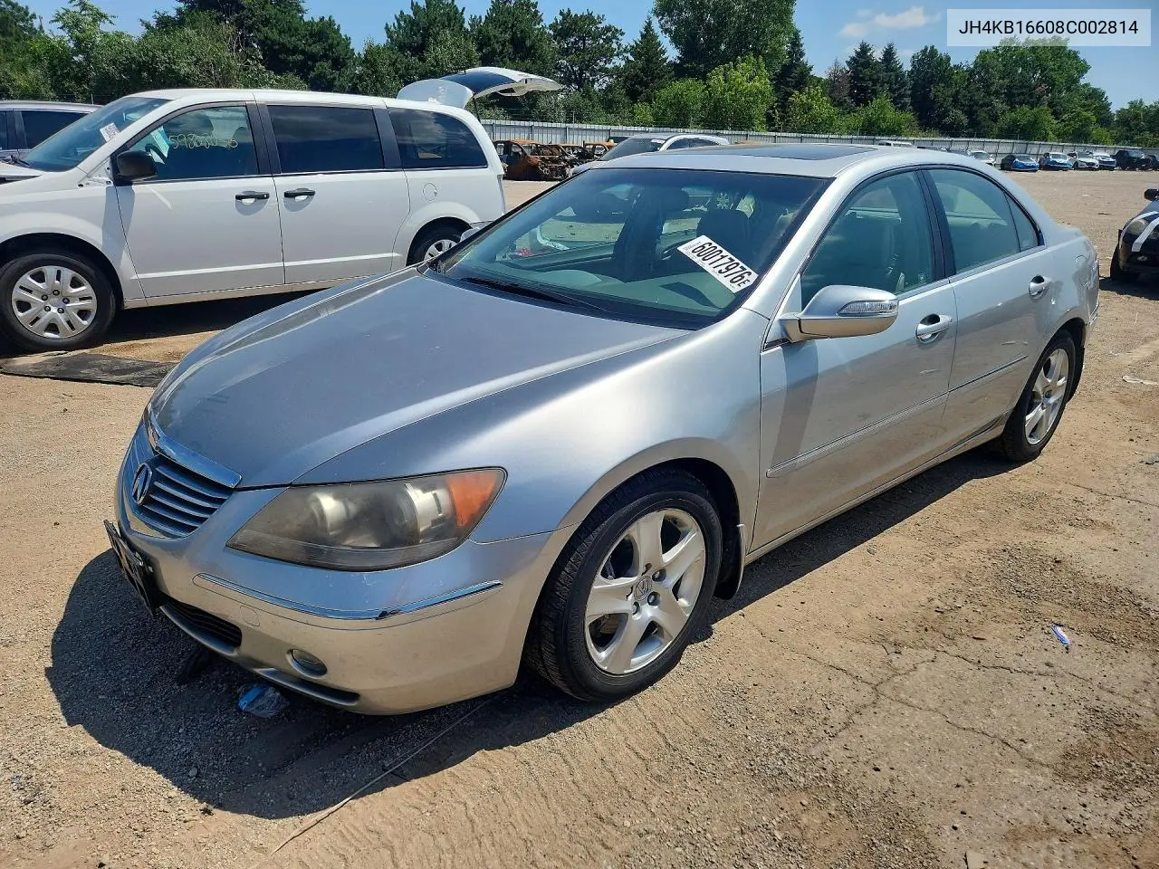 2008 Acura Rl VIN: JH4KB16608C002814 Lot: 60017976