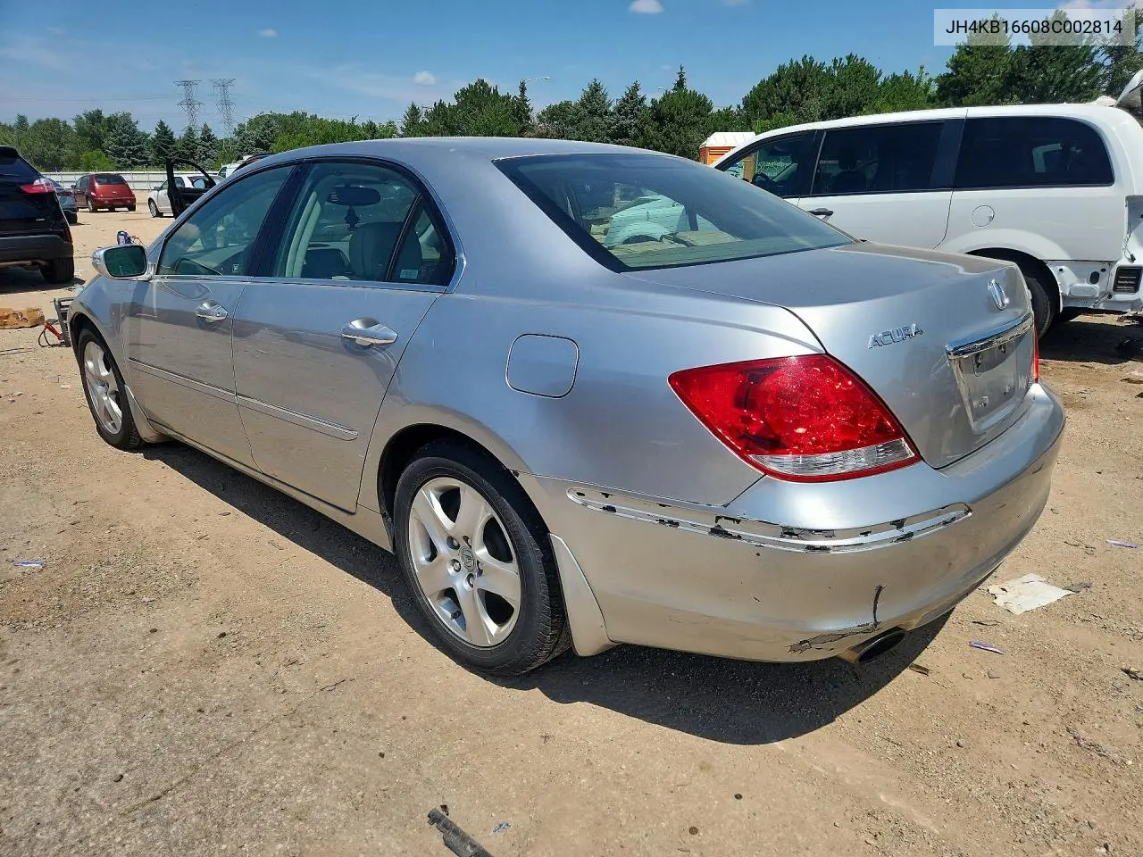 2008 Acura Rl VIN: JH4KB16608C002814 Lot: 60017976
