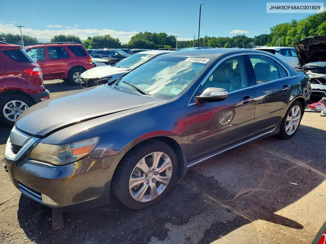 2010 Acura Rl VIN: JH4KB2F68AC001809 Lot: 57006516