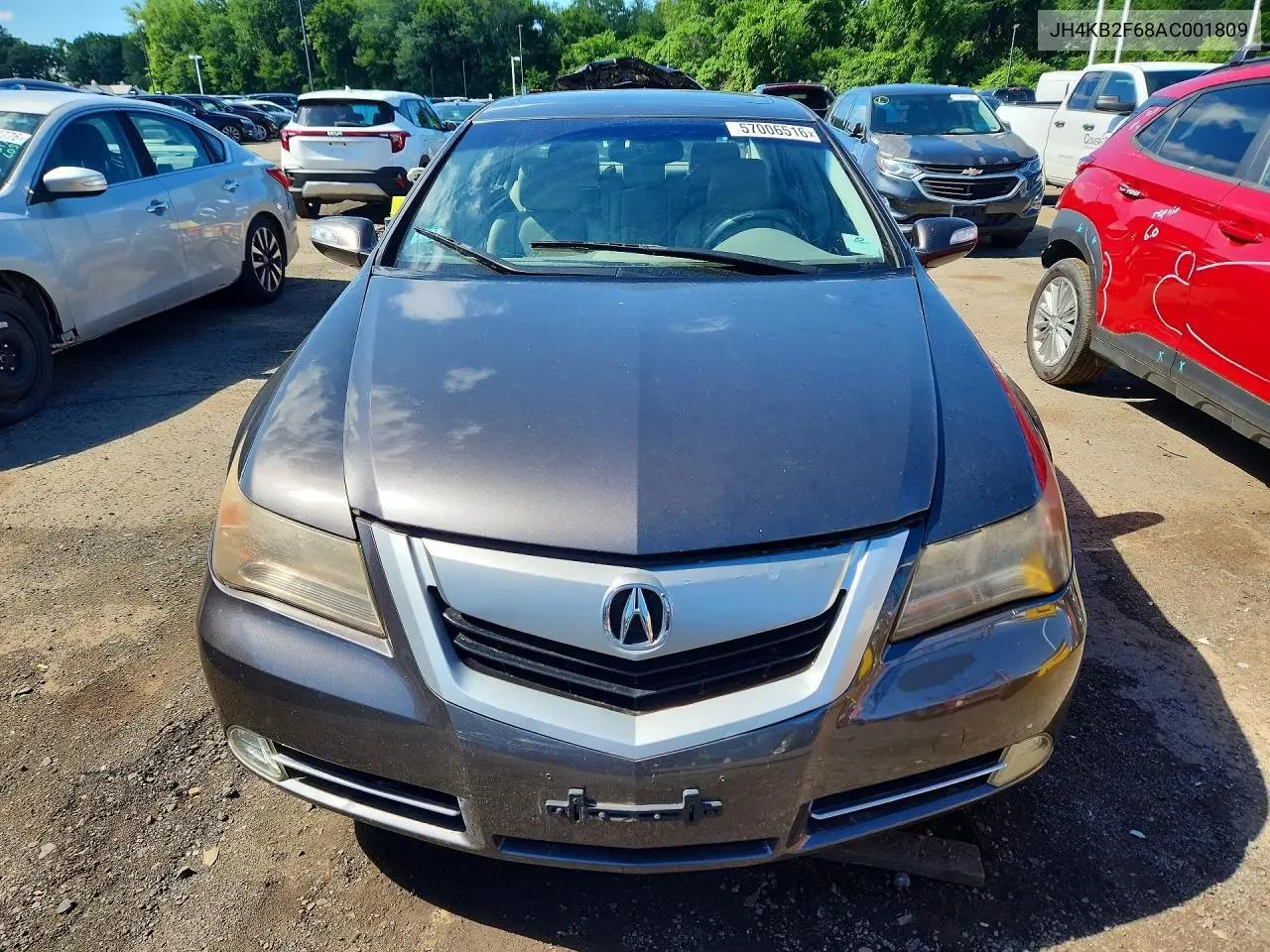 2010 Acura Rl VIN: JH4KB2F68AC001809 Lot: 57006516
