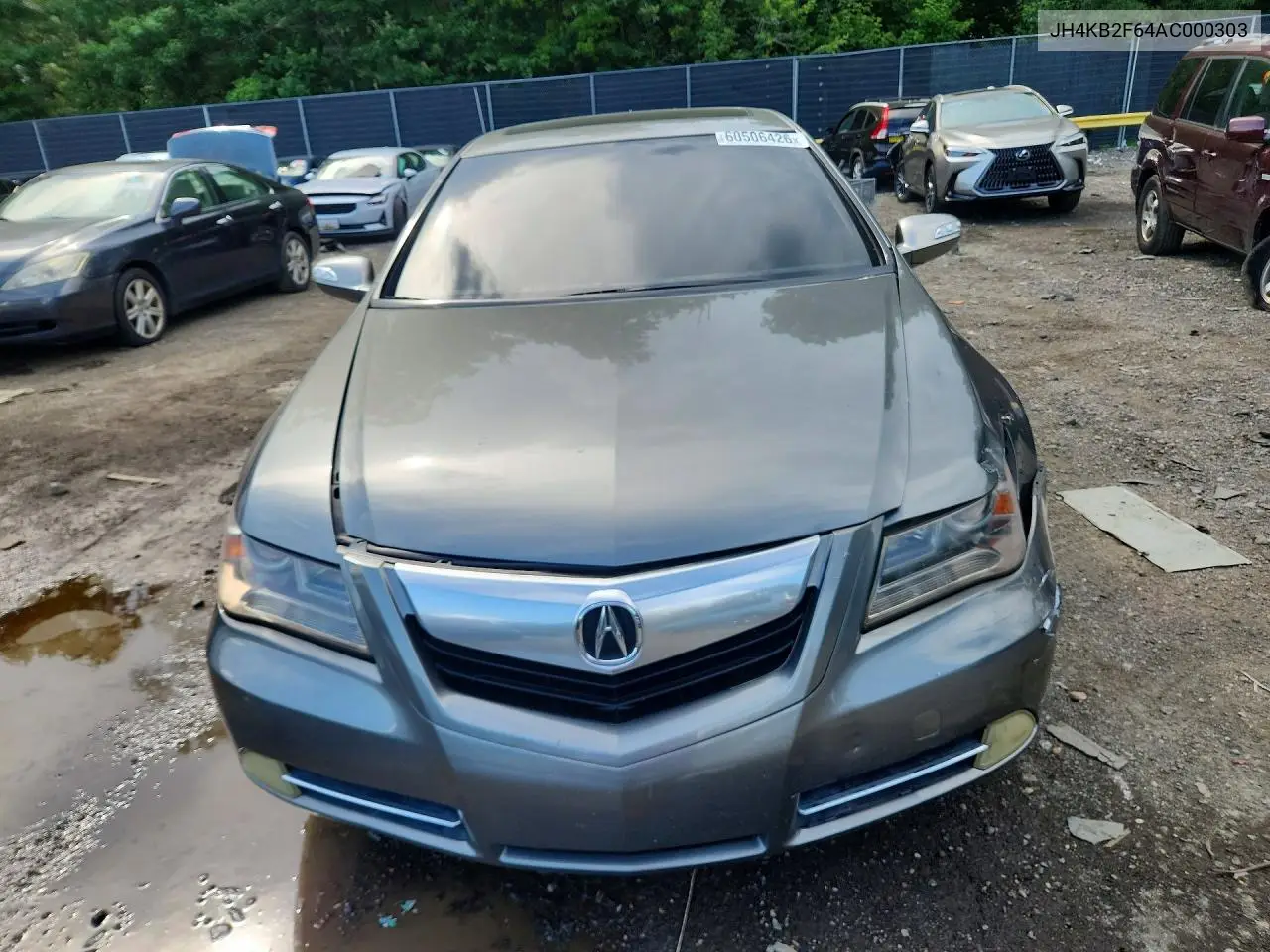 2010 Acura Rl VIN: JH4KB2F64AC000303 Lot: 60506426