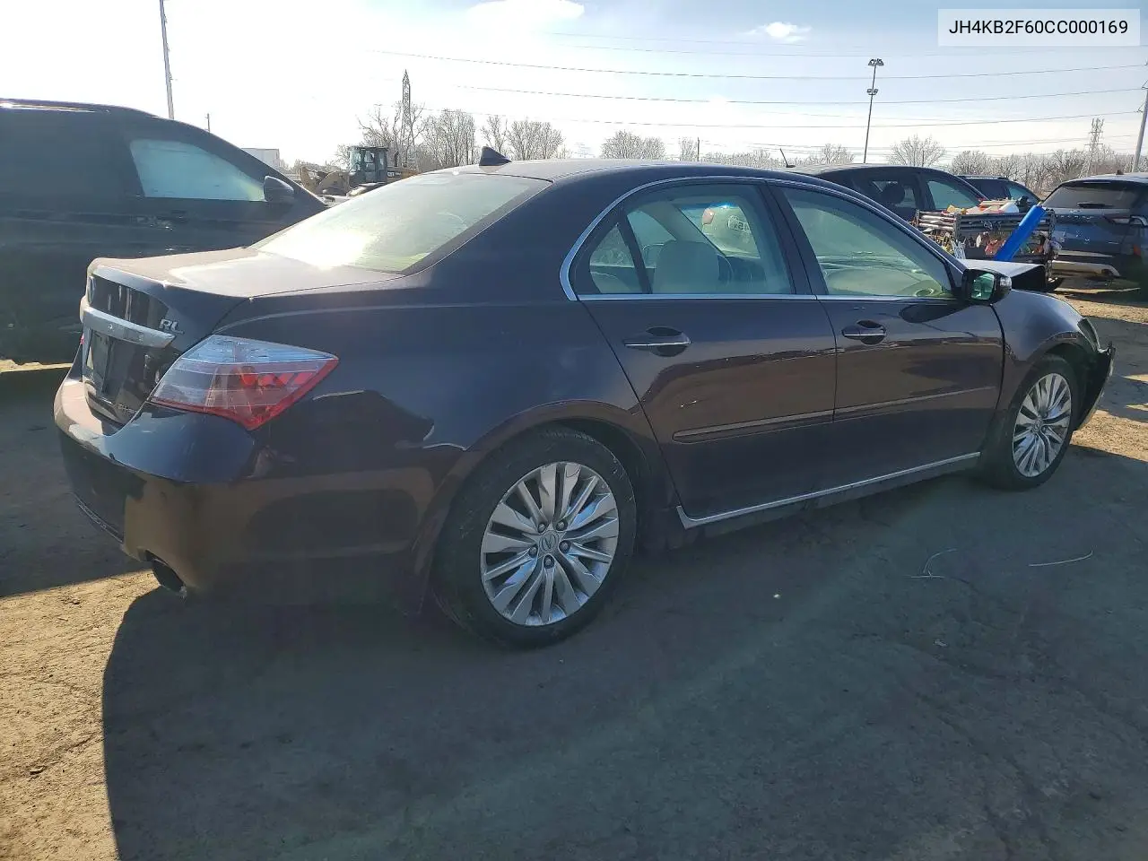 2012 Acura Rl VIN: JH4KB2F60CC000169 Lot: 76924645