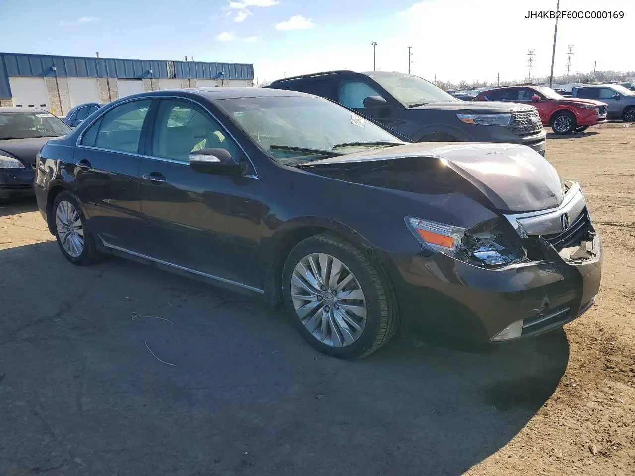 2012 Acura Rl VIN: JH4KB2F60CC000169 Lot: 76924645