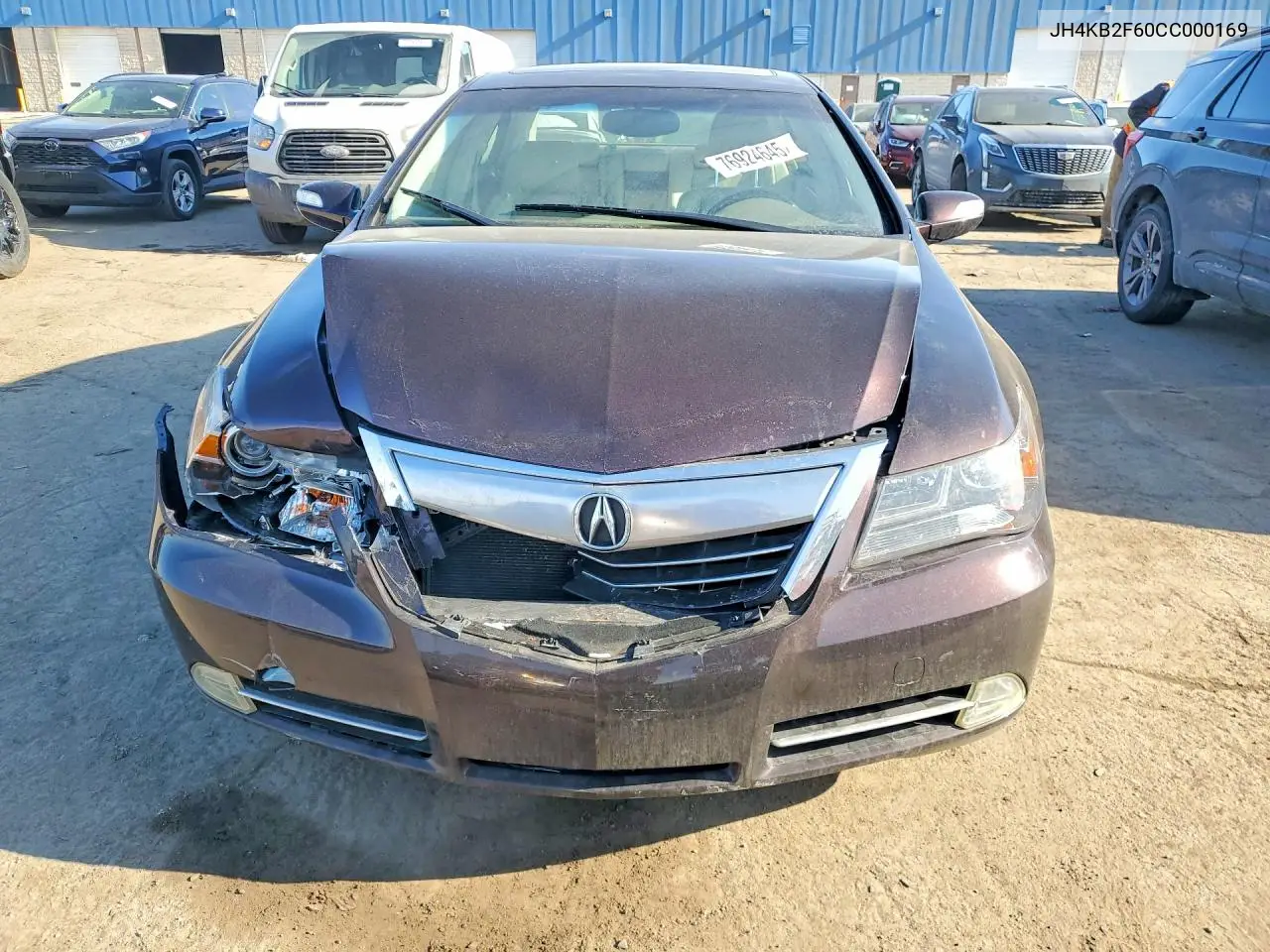2012 Acura Rl VIN: JH4KB2F60CC000169 Lot: 76924645