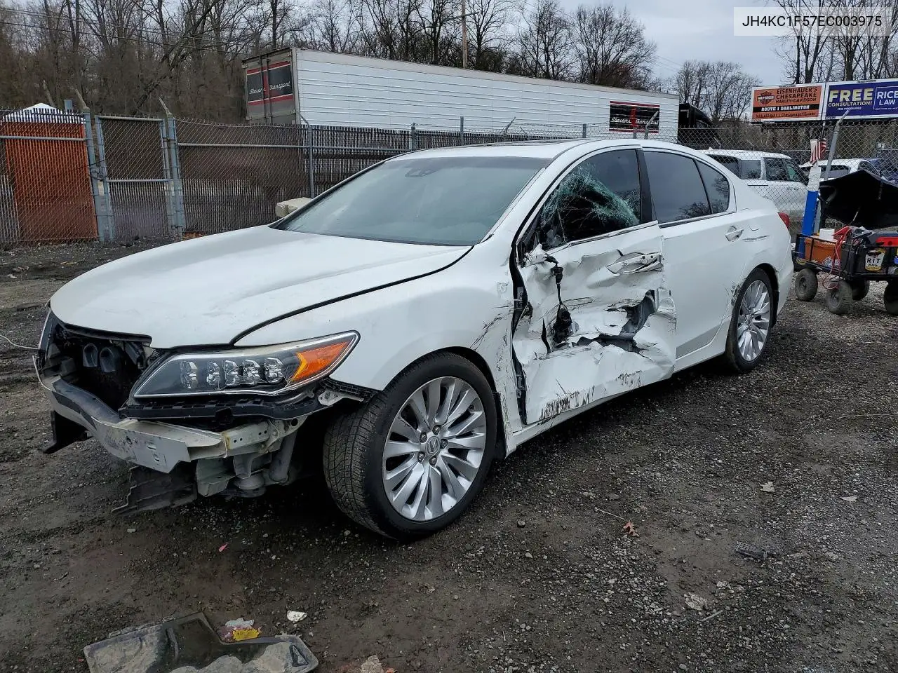 2014 Acura Rlx Tech VIN: JH4KC1F57EC003975 Lot: 47515646