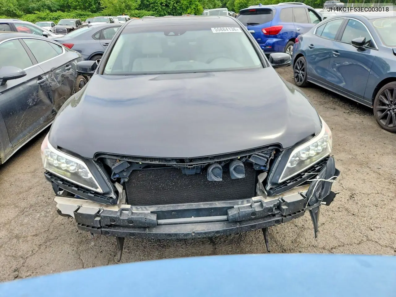 2014 Acura Rlx Tech VIN: JH4KC1F53EC003018 Lot: 55884136