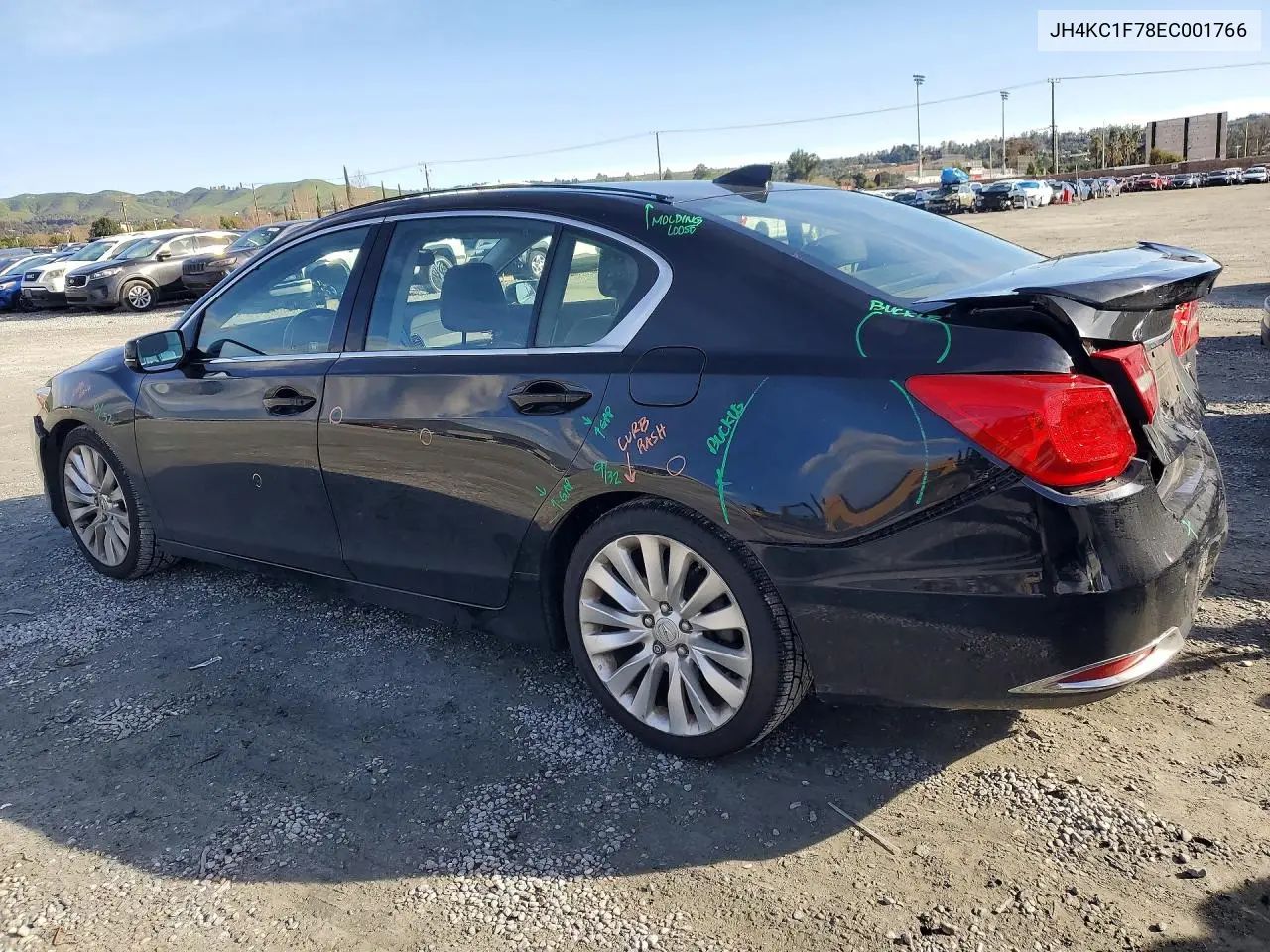 2014 Acura Rlx Tech-Audio VIN: JH4KC1F78EC001766 Lot: 78512785