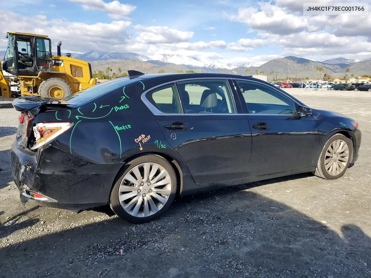 2014 Acura Rlx Tech-Audio VIN: JH4KC1F78EC001766 Lot: 78512785