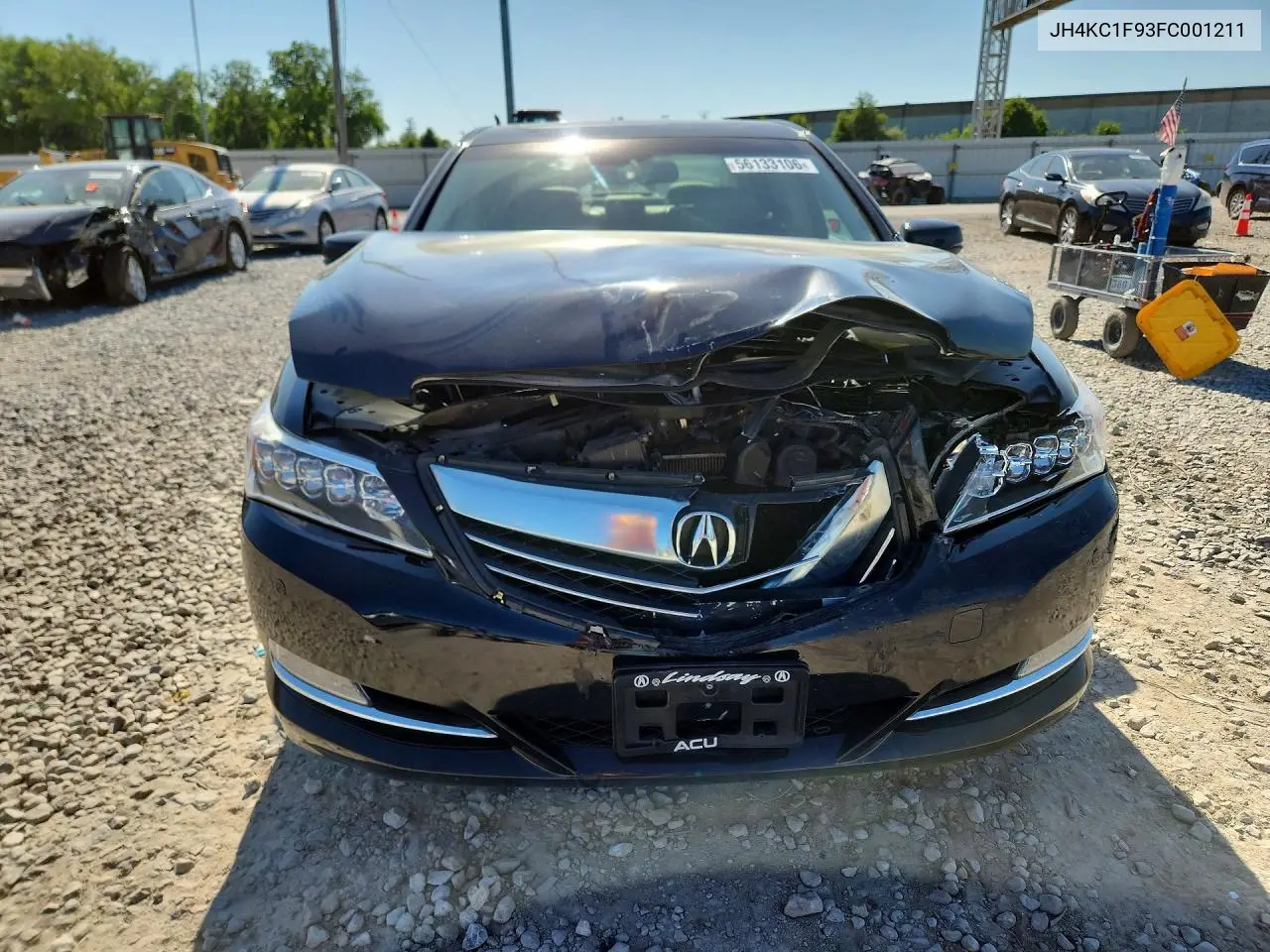 2015 Acura Rlx Advance VIN: JH4KC1F93FC001211 Lot: 56133106