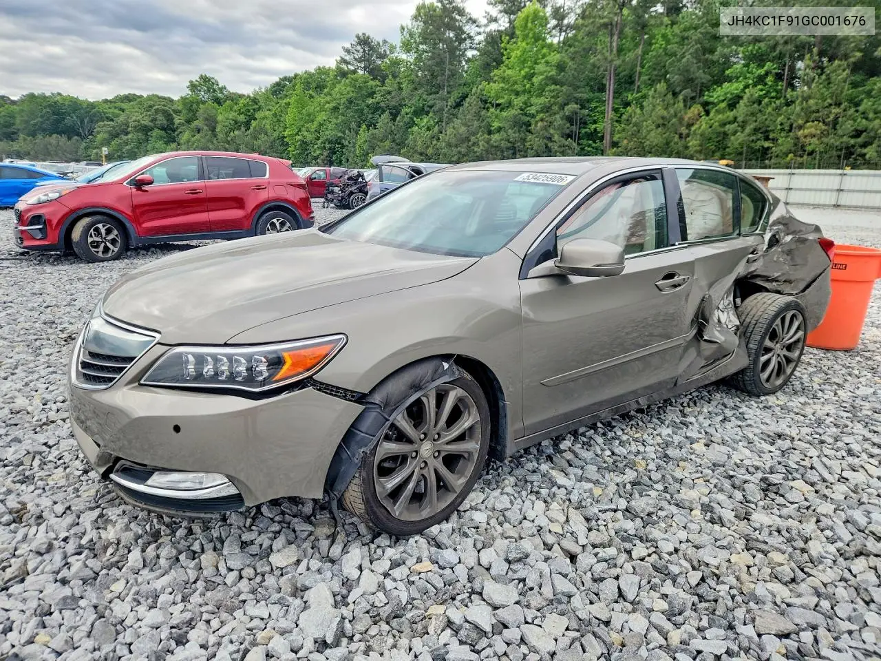 2016 Acura Rlx Advance VIN: JH4KC1F91GC001676 Lot: 53425906