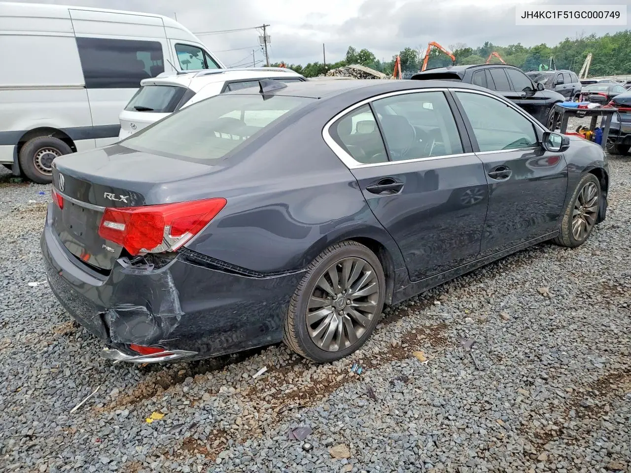 2016 Acura Rlx Tech VIN: JH4KC1F51GC000749 Lot: 60255886