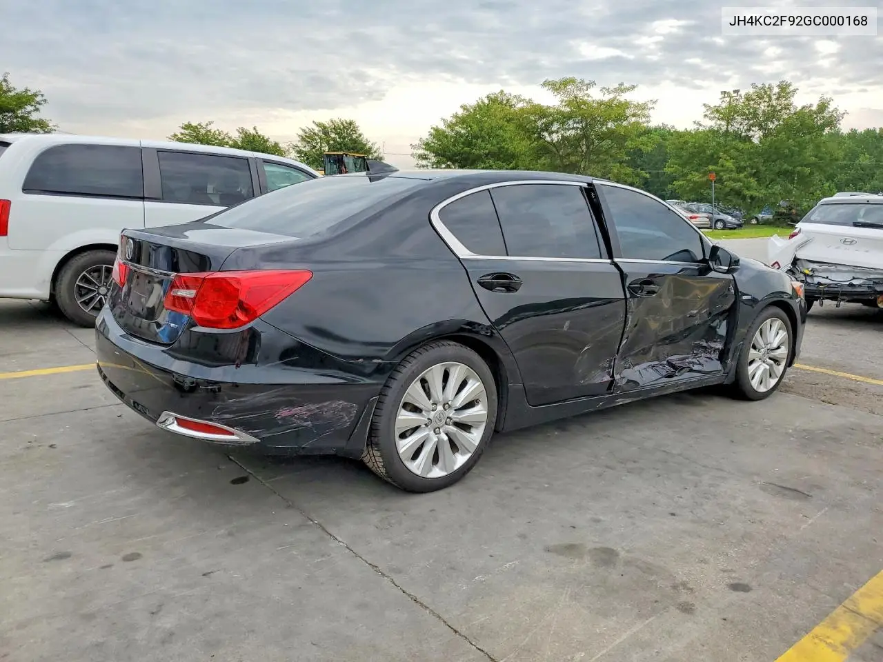 2016 Acura Rlx Sport Hybrid Advance VIN: JH4KC2F92GC000168 Lot: 61371936