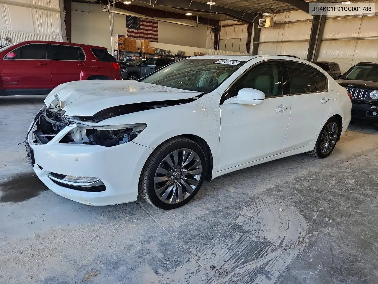 2016 Acura Rlx Advance VIN: JH4KC1F91GC001788 Lot: 61407616