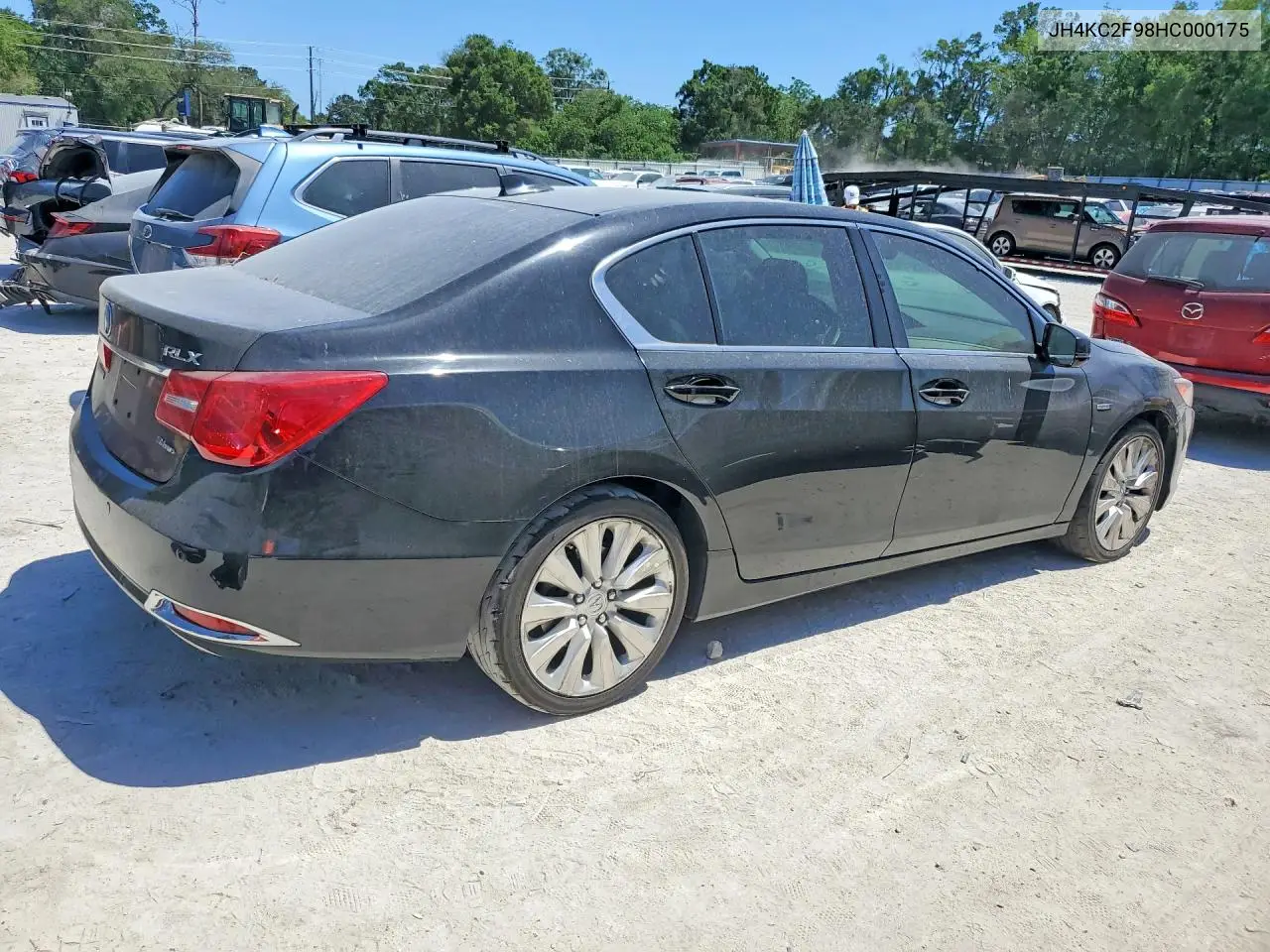 2017 Acura Rlx Sport Hybrid Advance VIN: JH4KC2F98HC000175 Lot: 49423796