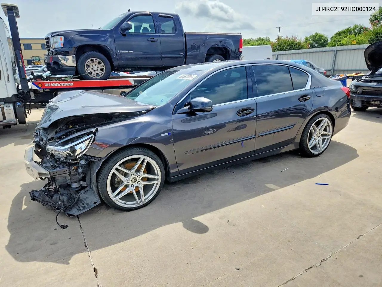 2017 Acura Rlx Sport Hybrid Advance VIN: JH4KC2F92HC000124 Lot: 60588066