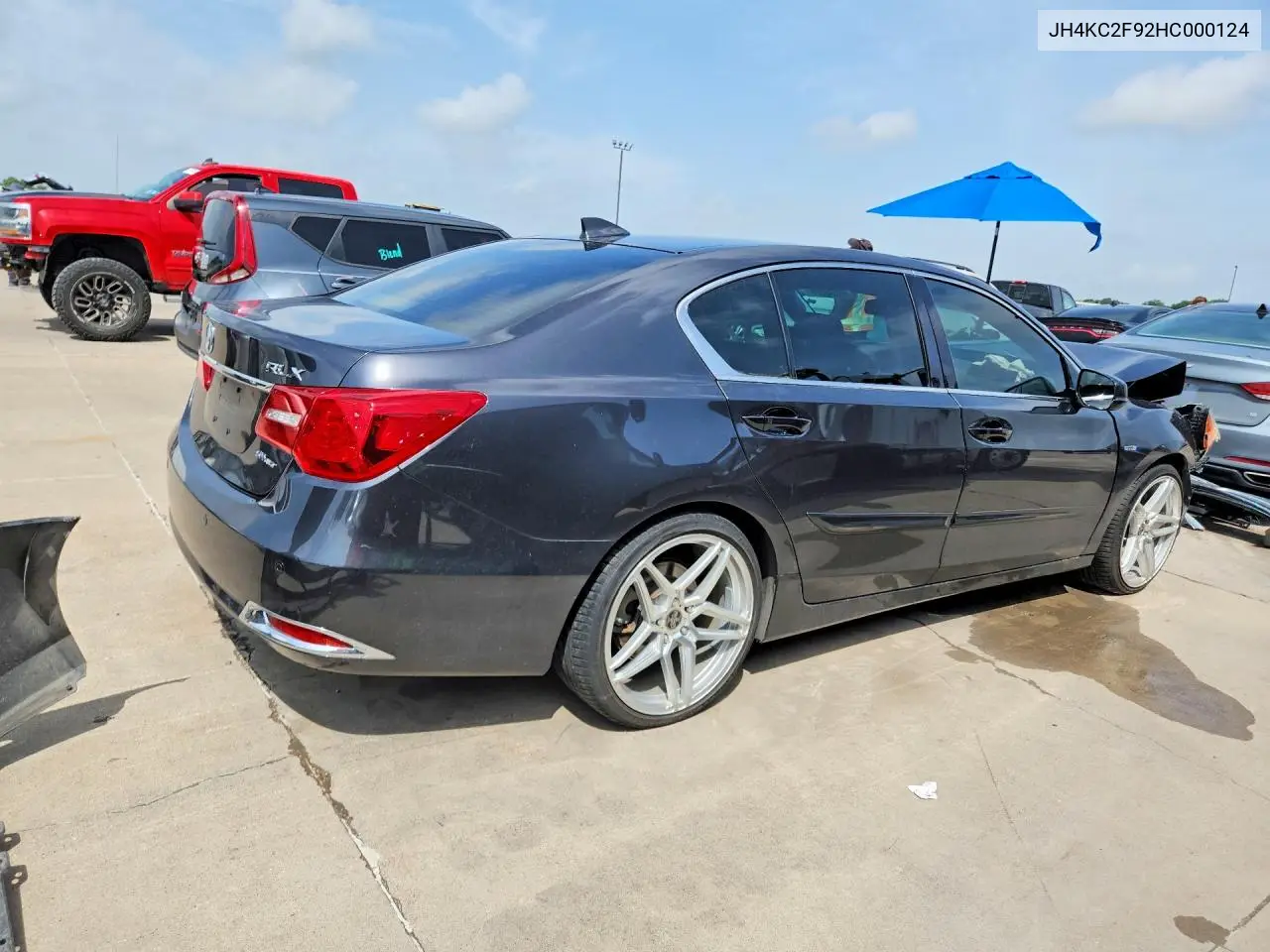 2017 Acura Rlx Sport Hybrid Advance VIN: JH4KC2F92HC000124 Lot: 60588066