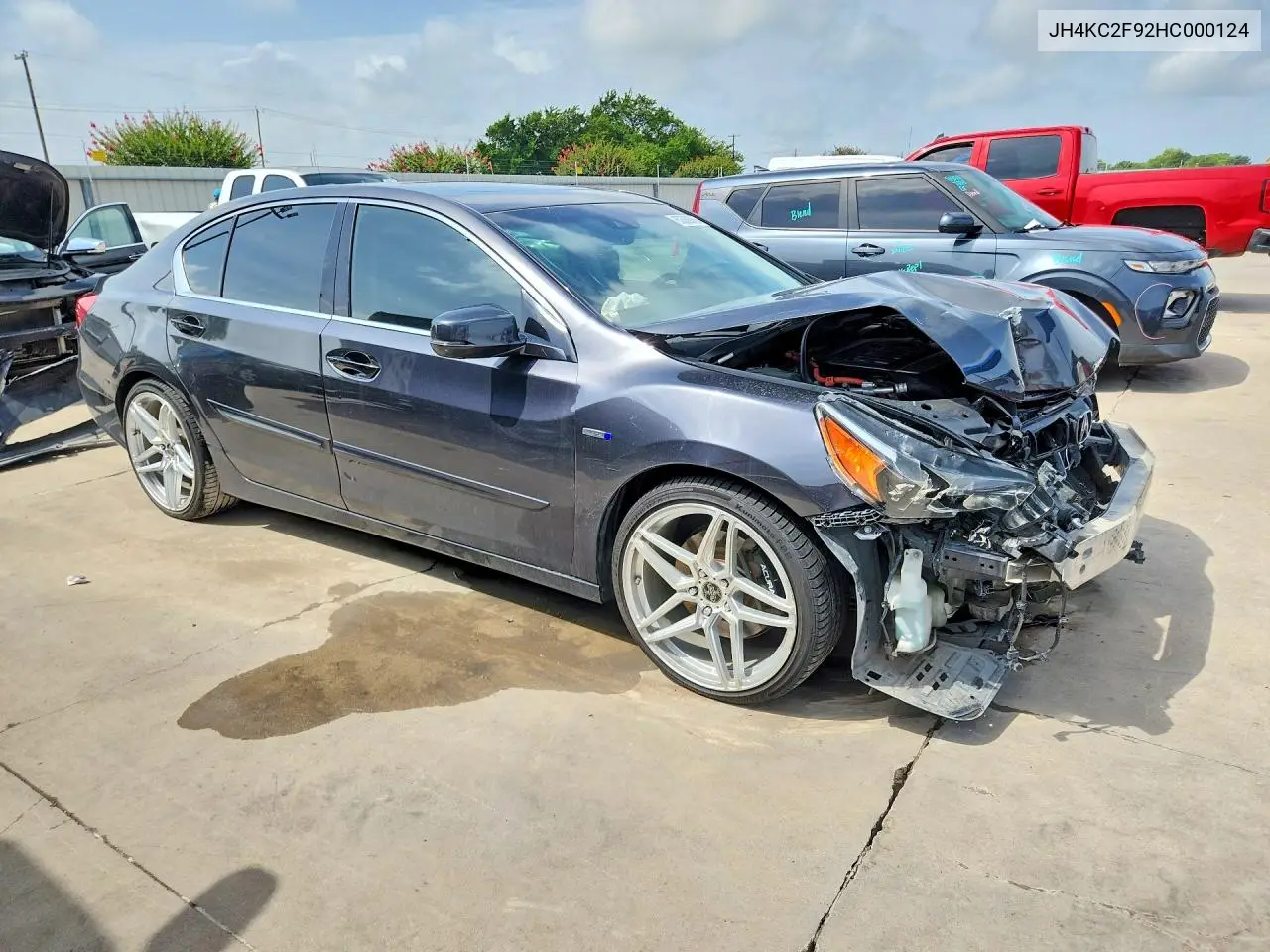 2017 Acura Rlx Sport Hybrid Advance VIN: JH4KC2F92HC000124 Lot: 60588066