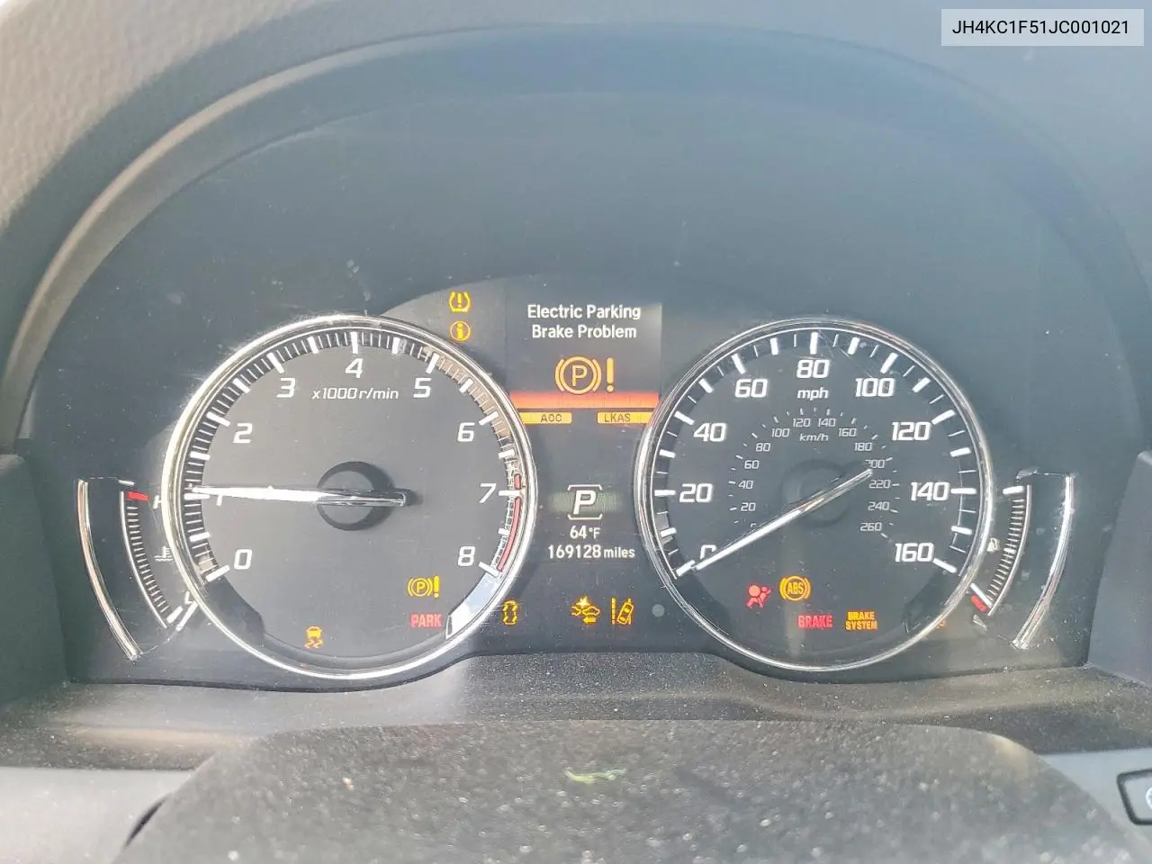 2018 Acura Rlx Tech VIN: JH4KC1F51JC001021 Lot: 53048236