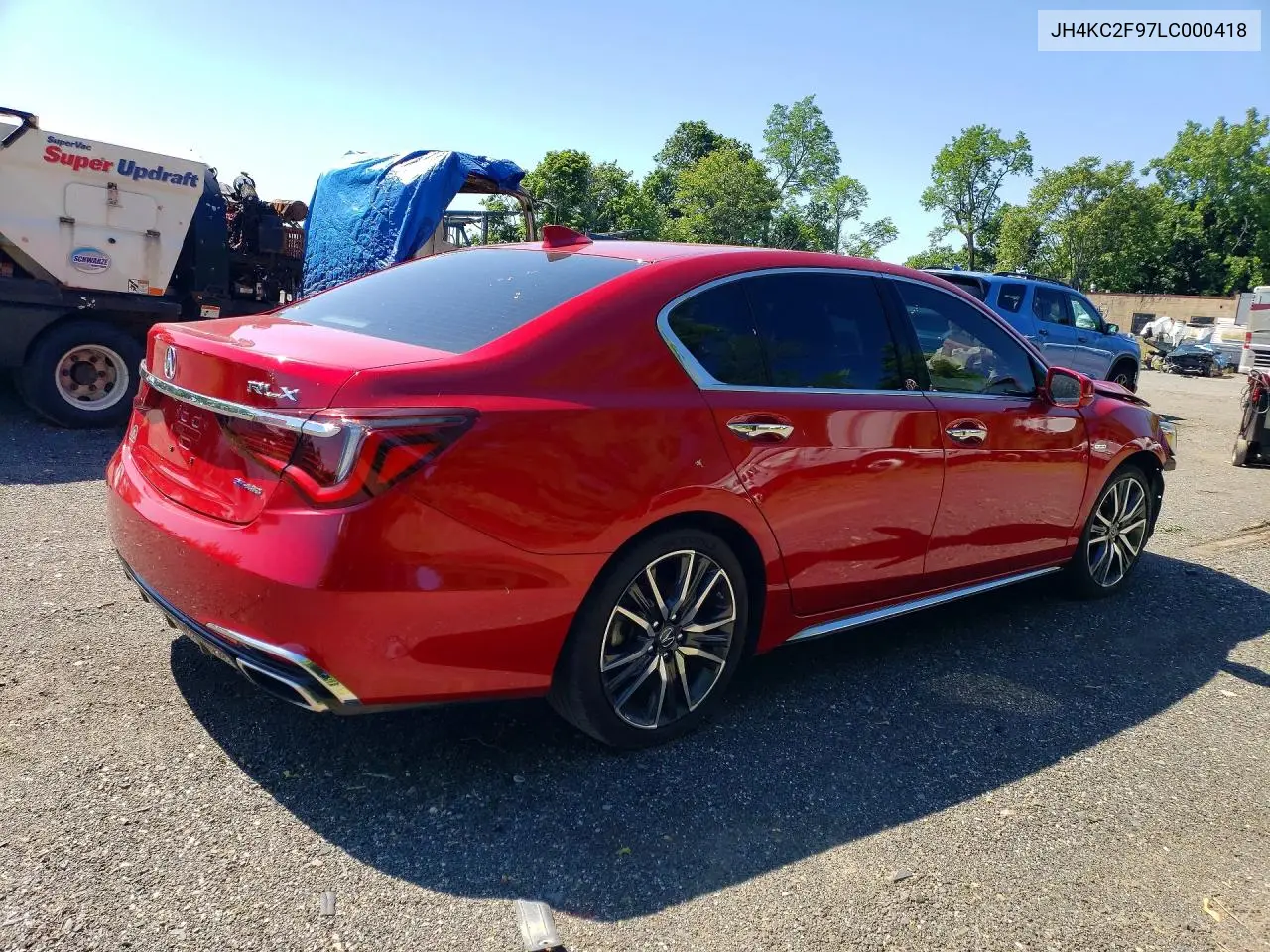 2020 Acura Rlx Sport Hybrid Advance VIN: JH4KC2F97LC000418 Lot: 55677146