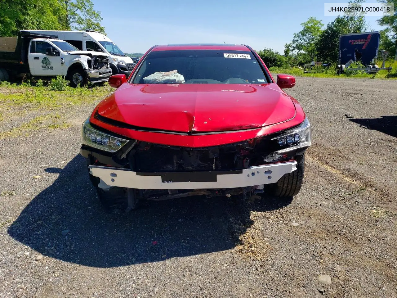 2020 Acura Rlx Sport Hybrid Advance VIN: JH4KC2F97LC000418 Lot: 55677146