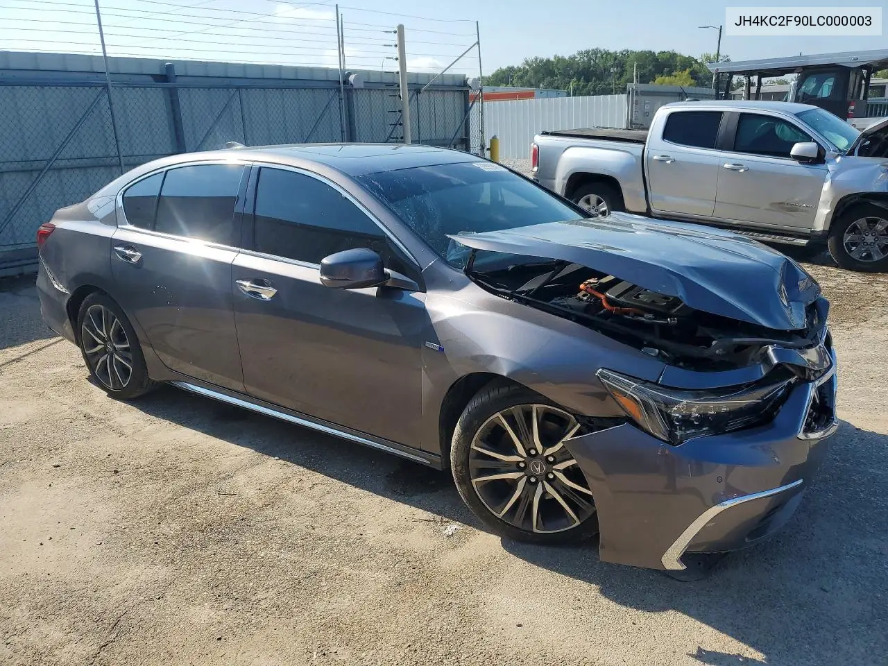 2020 Acura Rlx Sport Hybrid Advance VIN: JH4KC2F90LC000003 Lot: 59995956