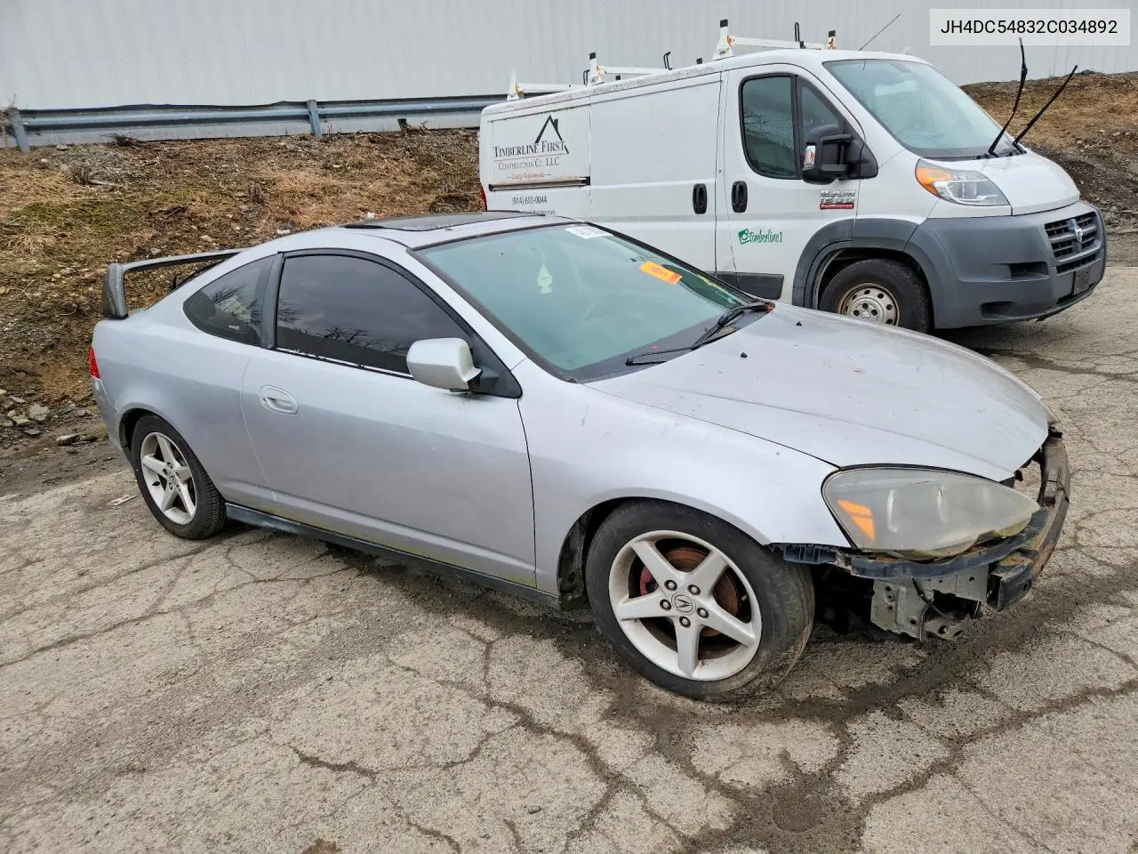 2002 Acura Rsx VIN: JH4DC54832C034892 Lot: 46119206