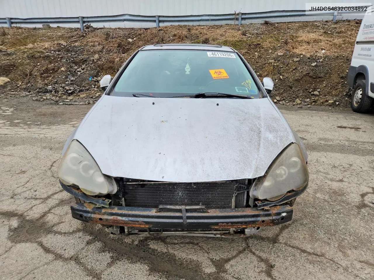2002 Acura Rsx VIN: JH4DC54832C034892 Lot: 46119206